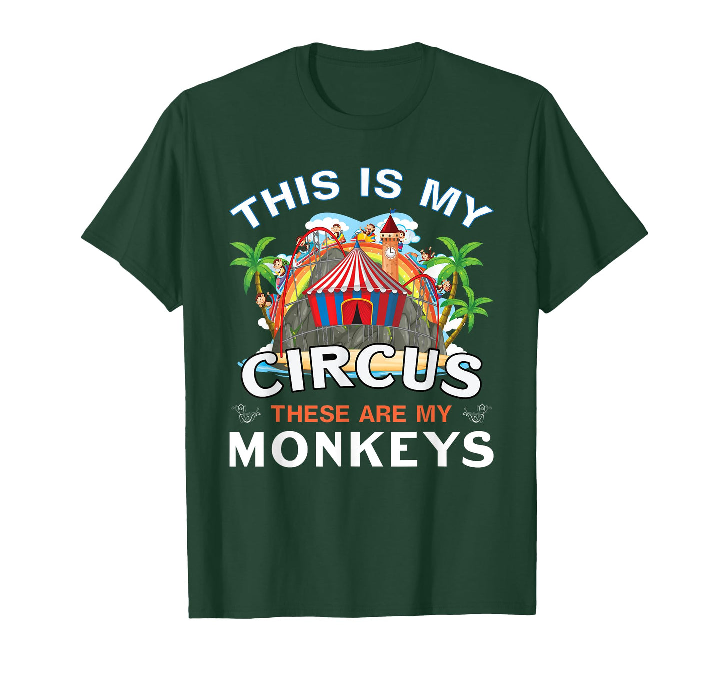 Circus Mom Monkey This is My Circus These Are My Monkeys T-Shirt