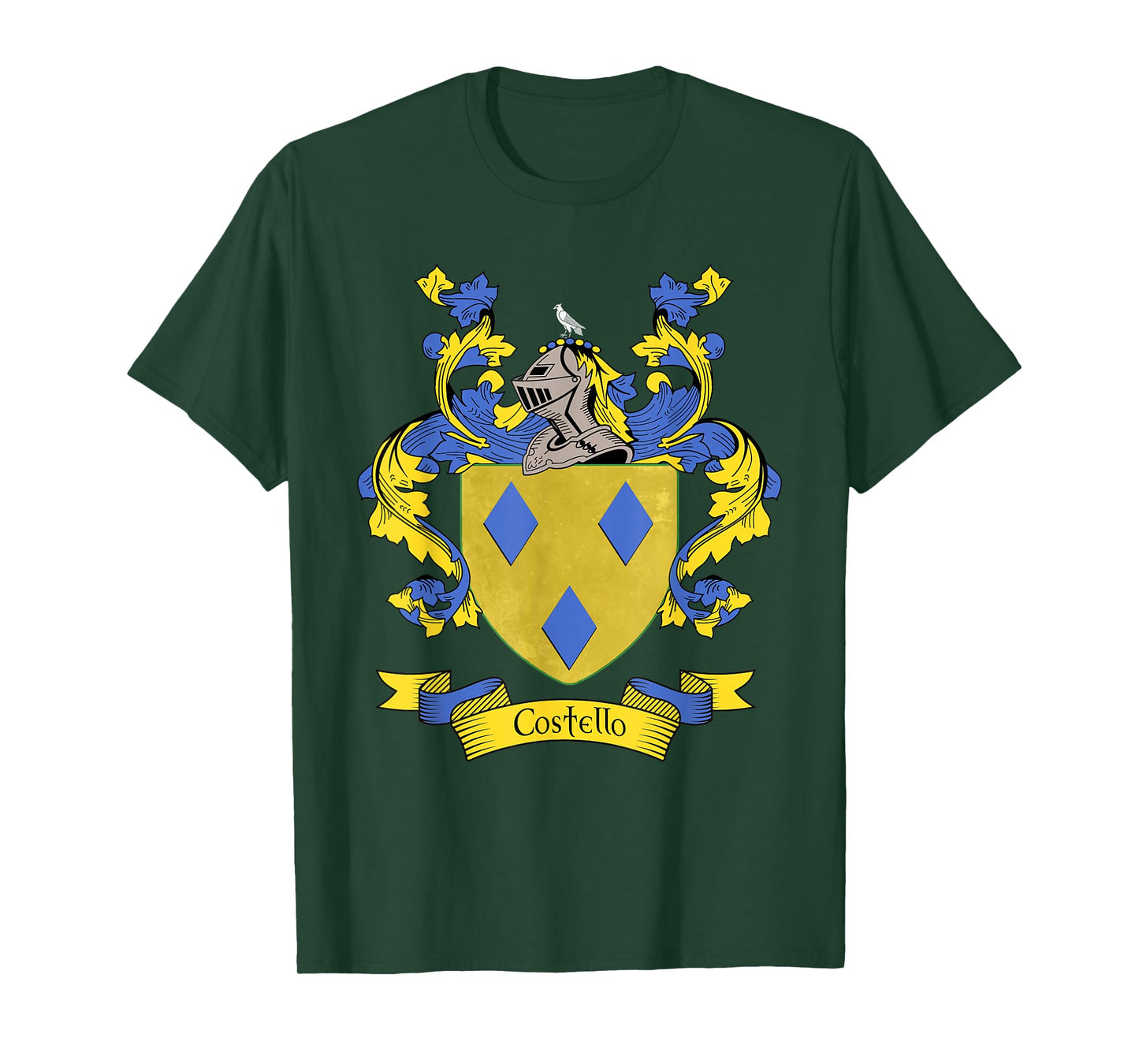 Costello Coat of Arms | Costello Surname Family Crest T-Shirt