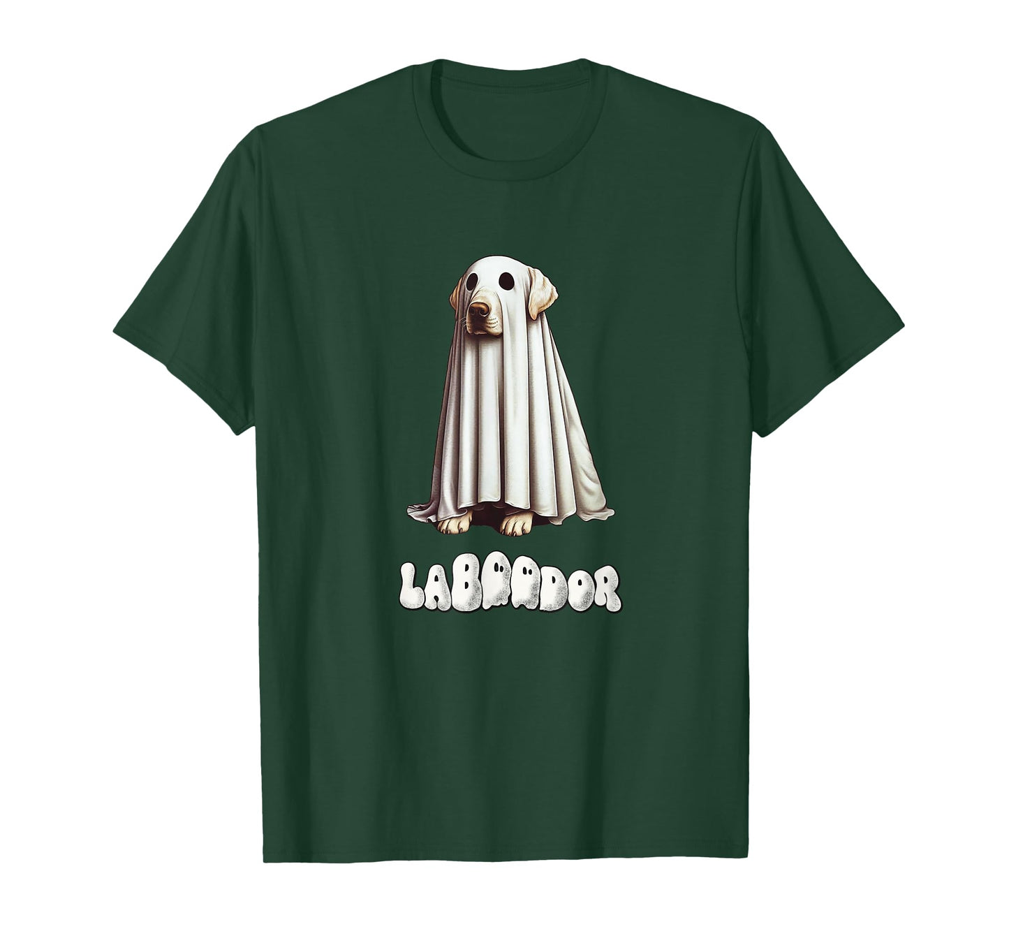 Funny Yellow Labrador Halloween Ghost, LaBOOdor, Lab Mom T-Shirt
