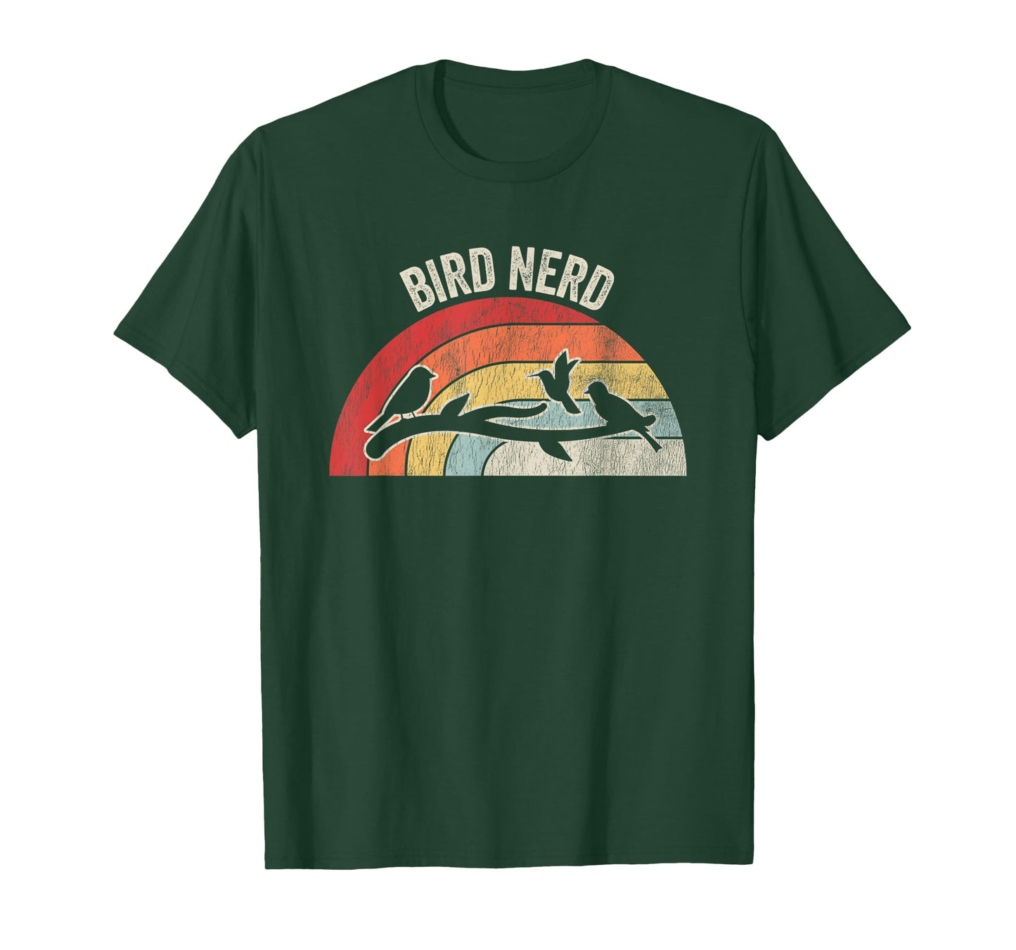 Bird Nerd Vintage Retro Birdwatching T-Shirt