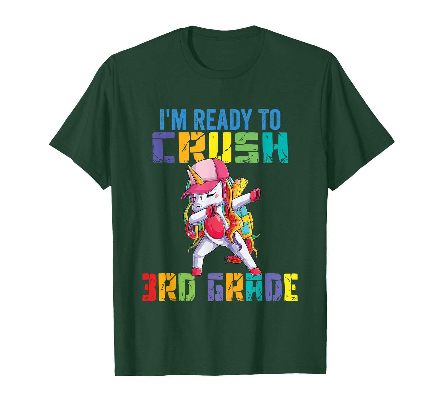 Ready To Crush 3rd Grade Grade Unicorn T-Shirt