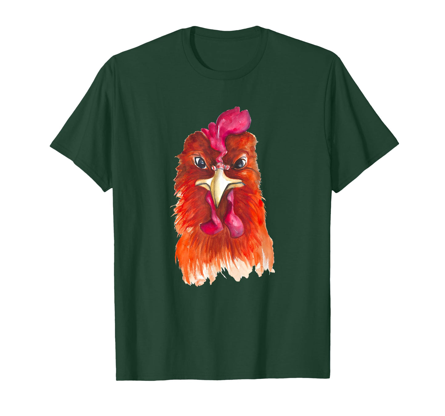 Funny Chicken Farmer design women men angry rooster T-Shirt