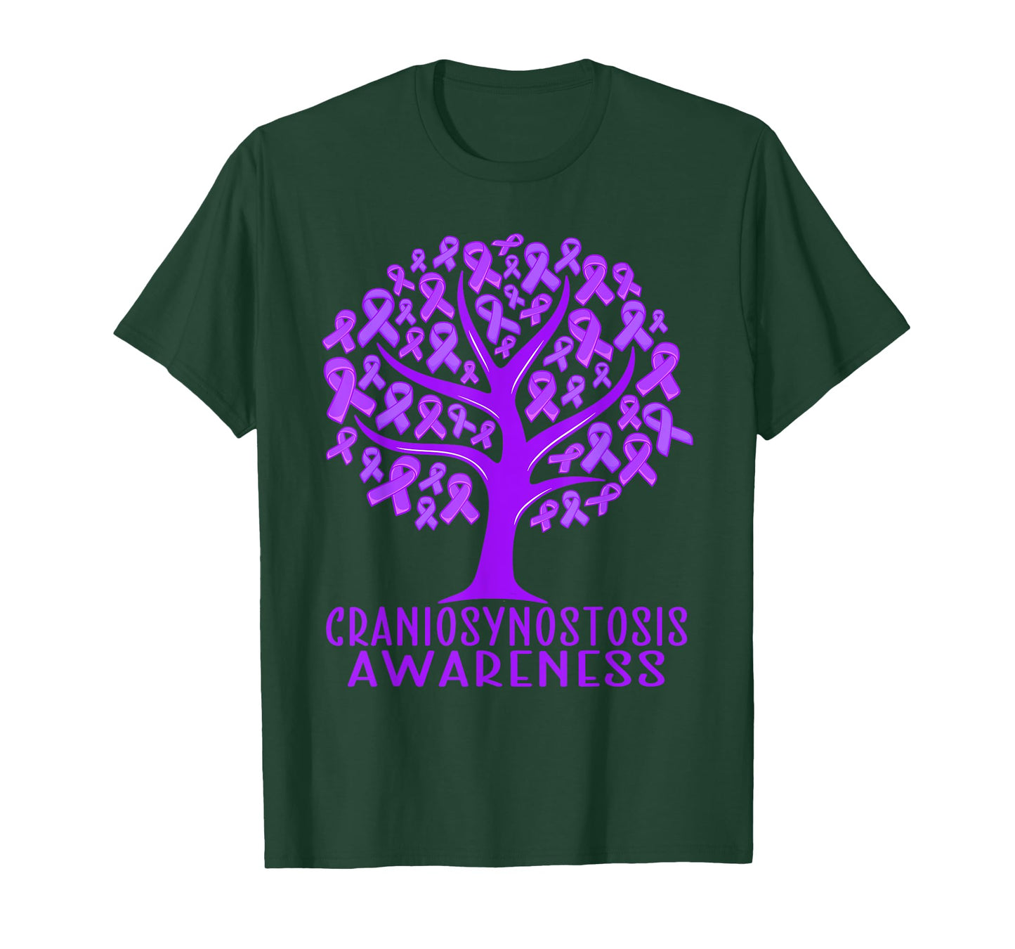 Craniosynostosis Awareness Tree Ribbons, Wear Purple T-Shirt
