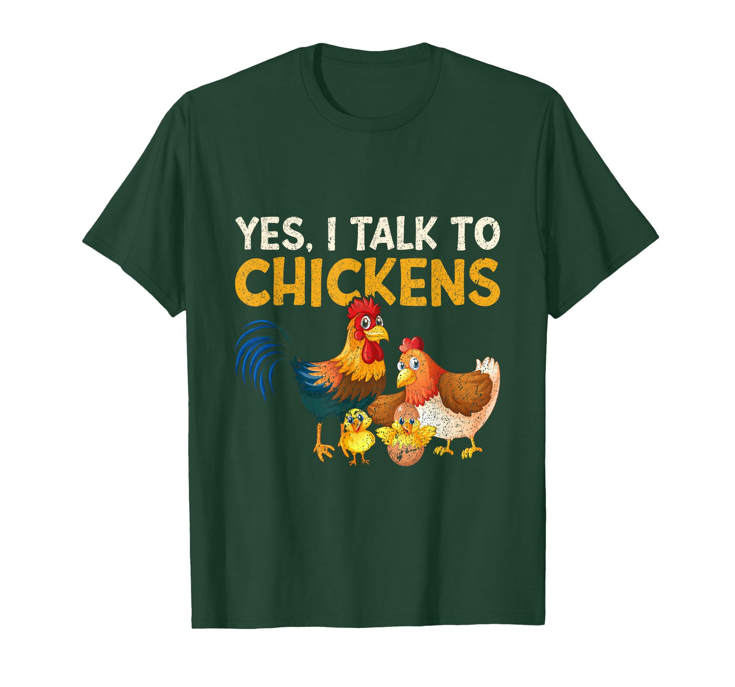 Kids Farming Boys Funny Farmer Gifts For Men Women Yes, I Talk To Chickens | Farm Lover Funny Chicken Farmer T-Shirt