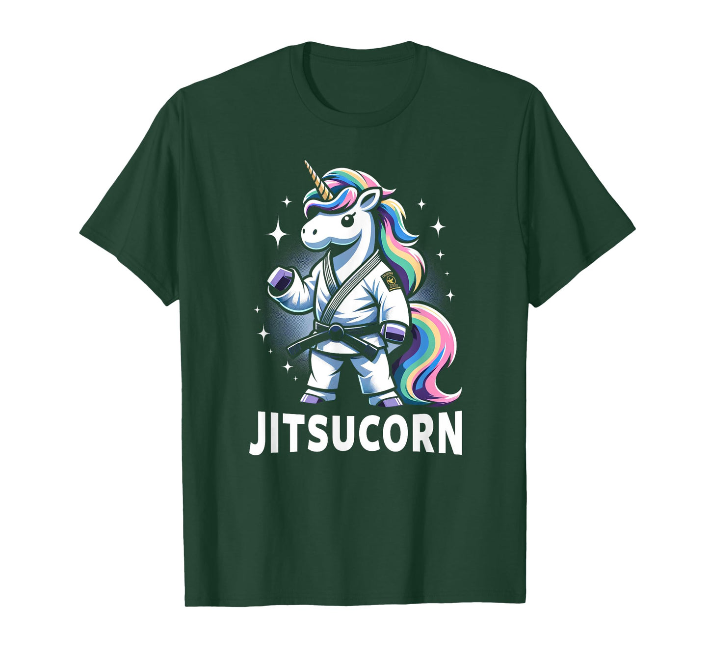 Funny Self Defense BJJ Shirt Cute Unicorn Jiu Jitsu T-Shirt