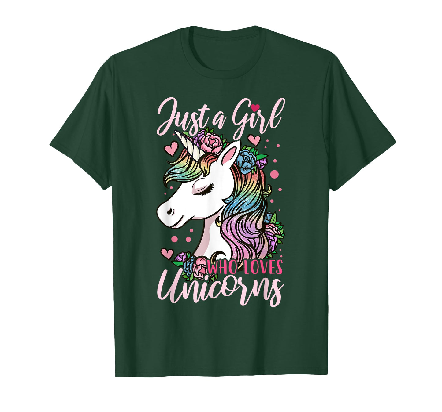 Unicorn Just a Girl Who Loves Unicorns Gift T-Shirt