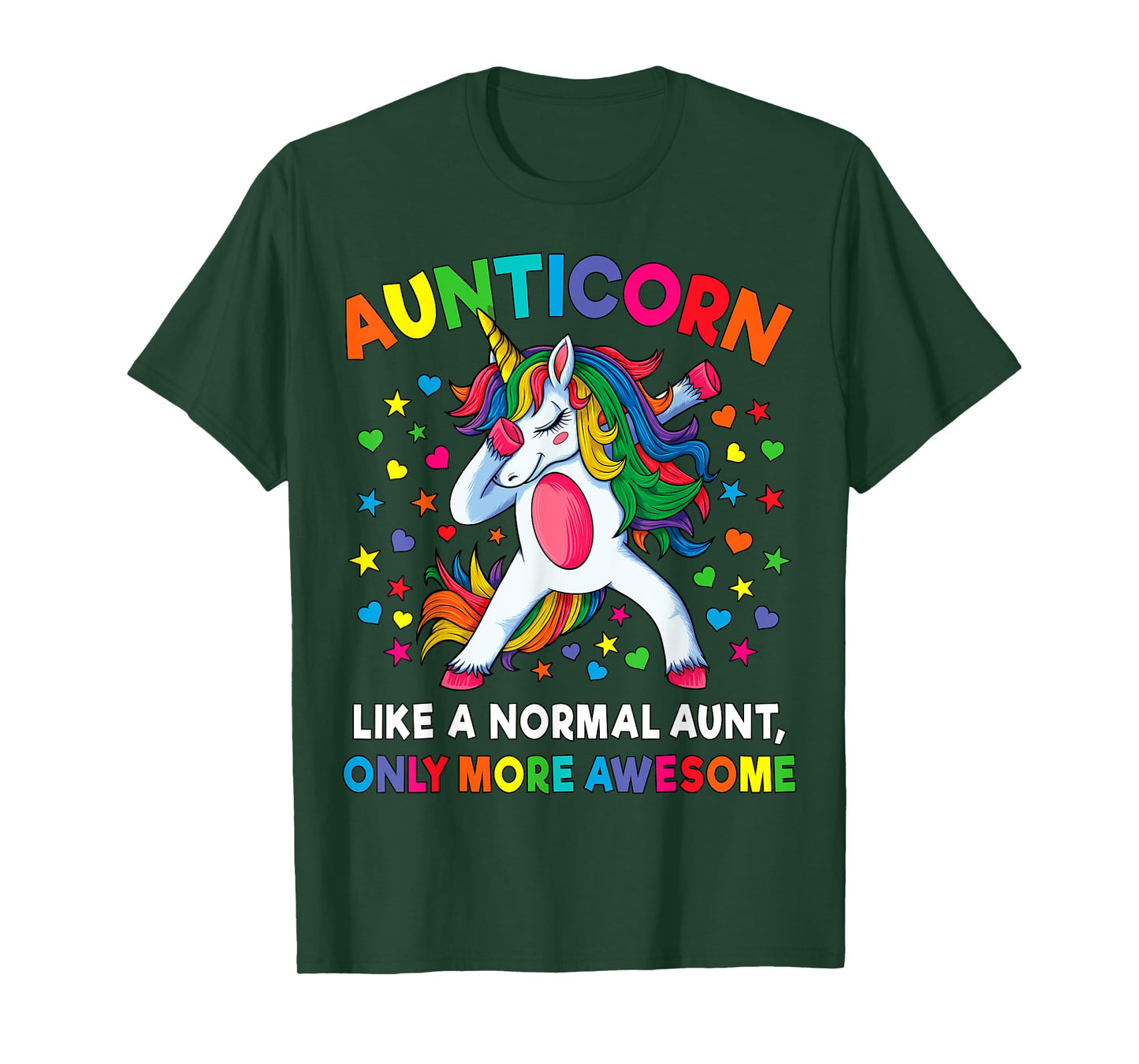 Aunticorn Like An Aunt Only Awesome Dabbing Unicorn Women T-Shirt