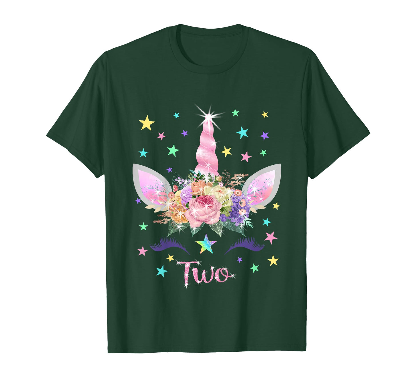 Kids 2nd Birthday Unicorn Shirt (Two Years Old) 2 Year Old Gift
