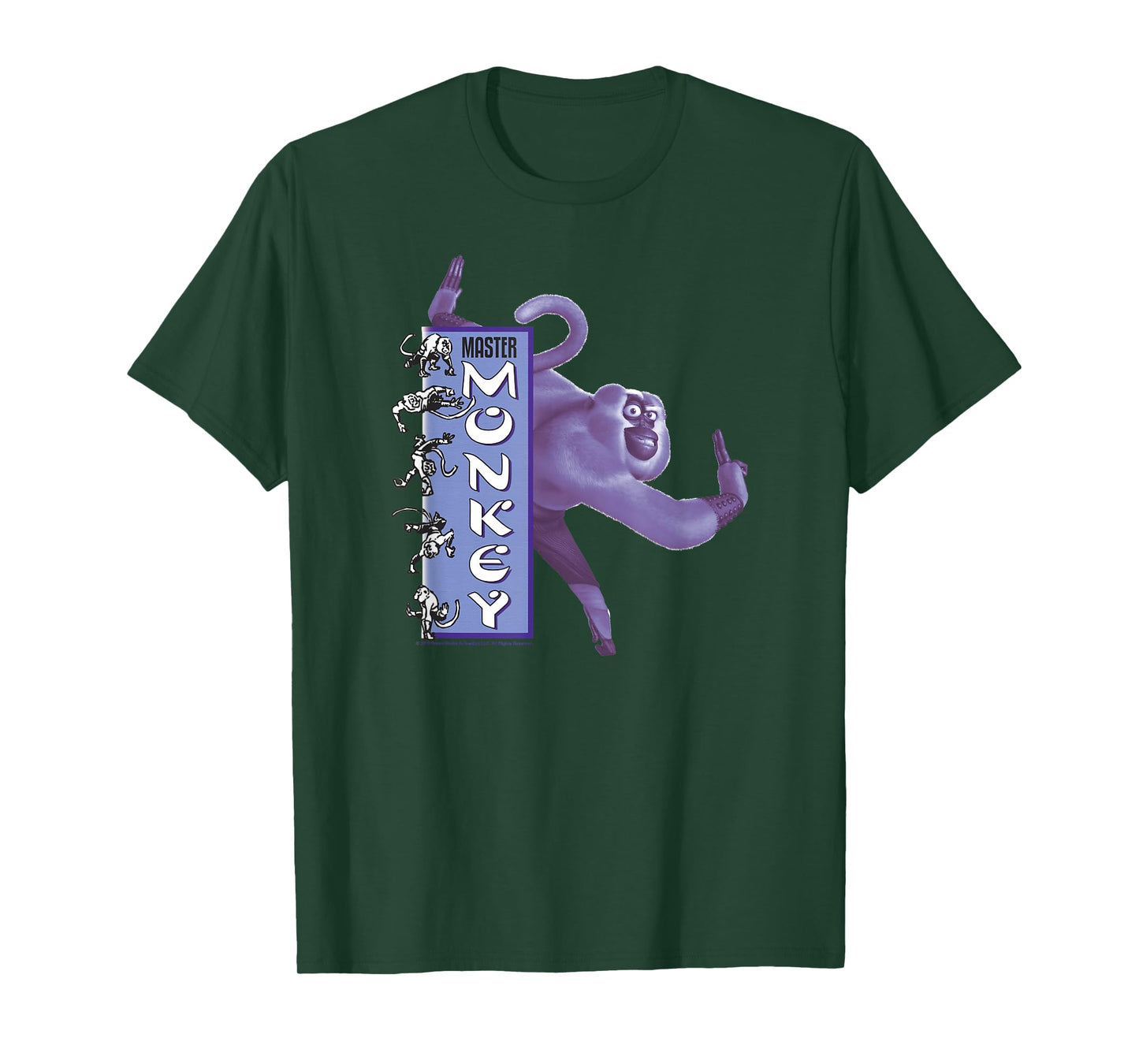 Kung Fu Panda Master Monkey Action Pose Banner T-Shirt