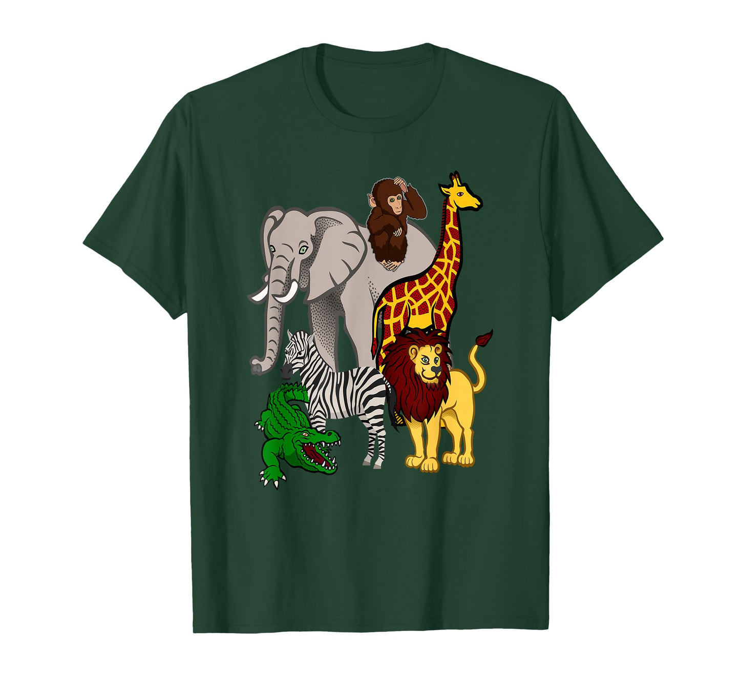 Zoo Animals Shirt Wildlife Birthday Party A Day At The Zoo T-Shirt