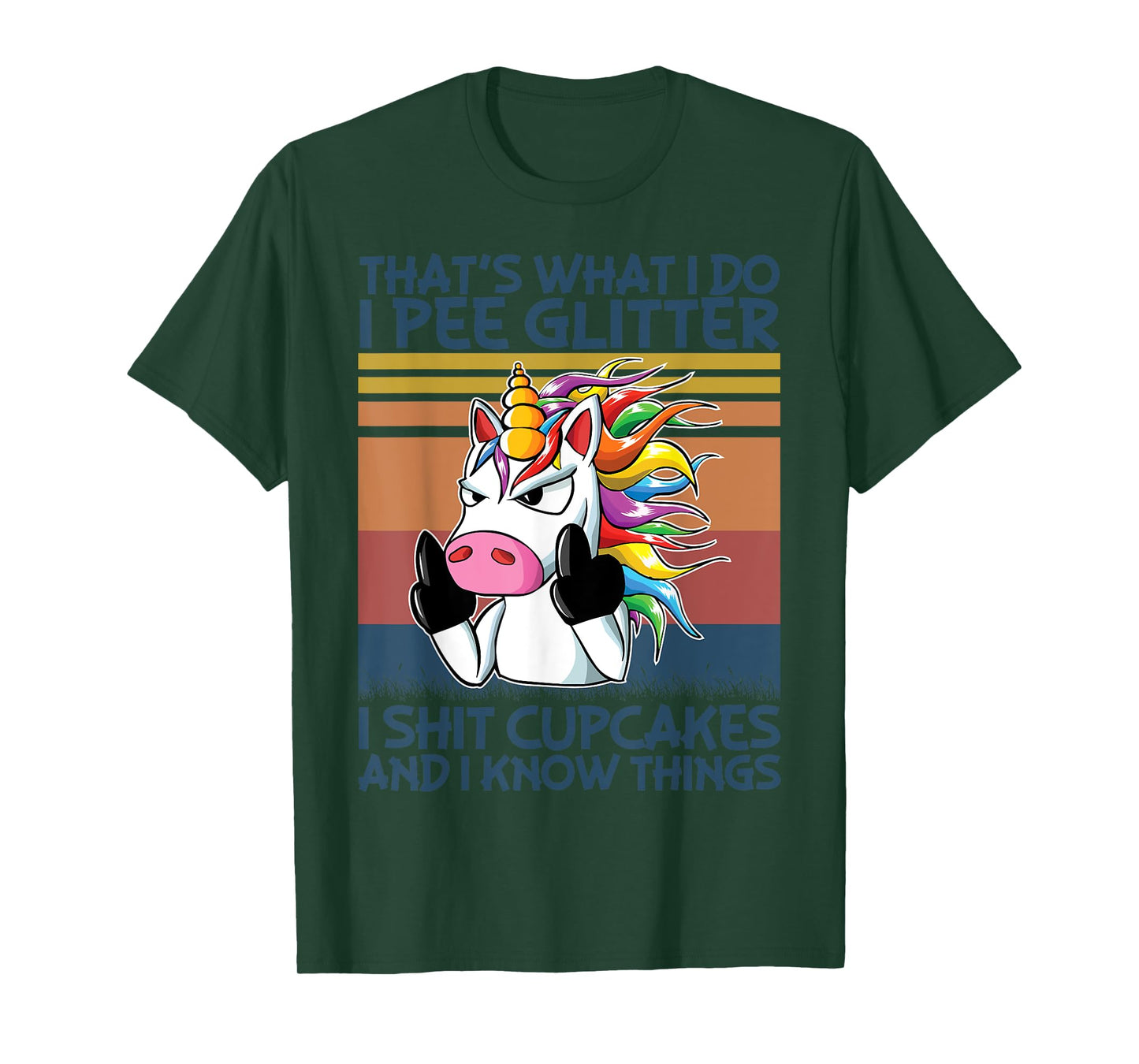 That's What I Do I Pee Glitter I Shit Cupcakes Unicorn T-Shirt