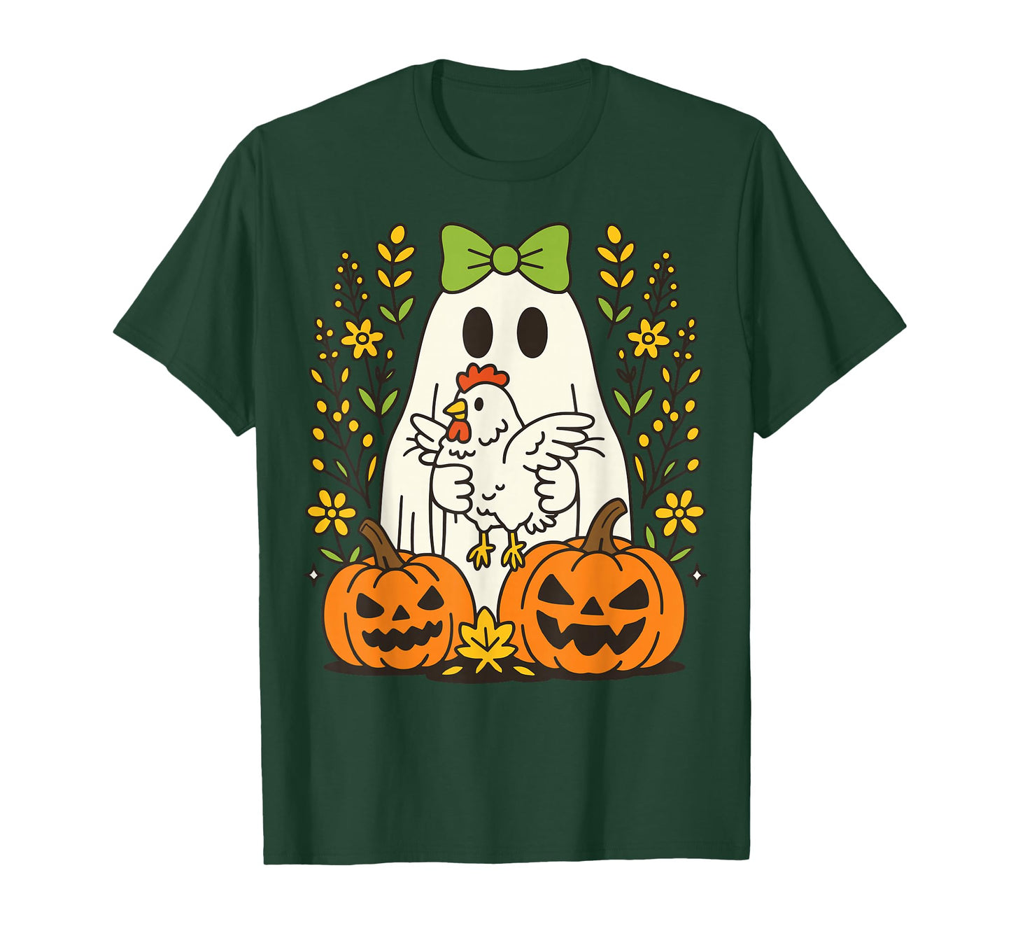 Ghost Chicken Halloween T-Shirt