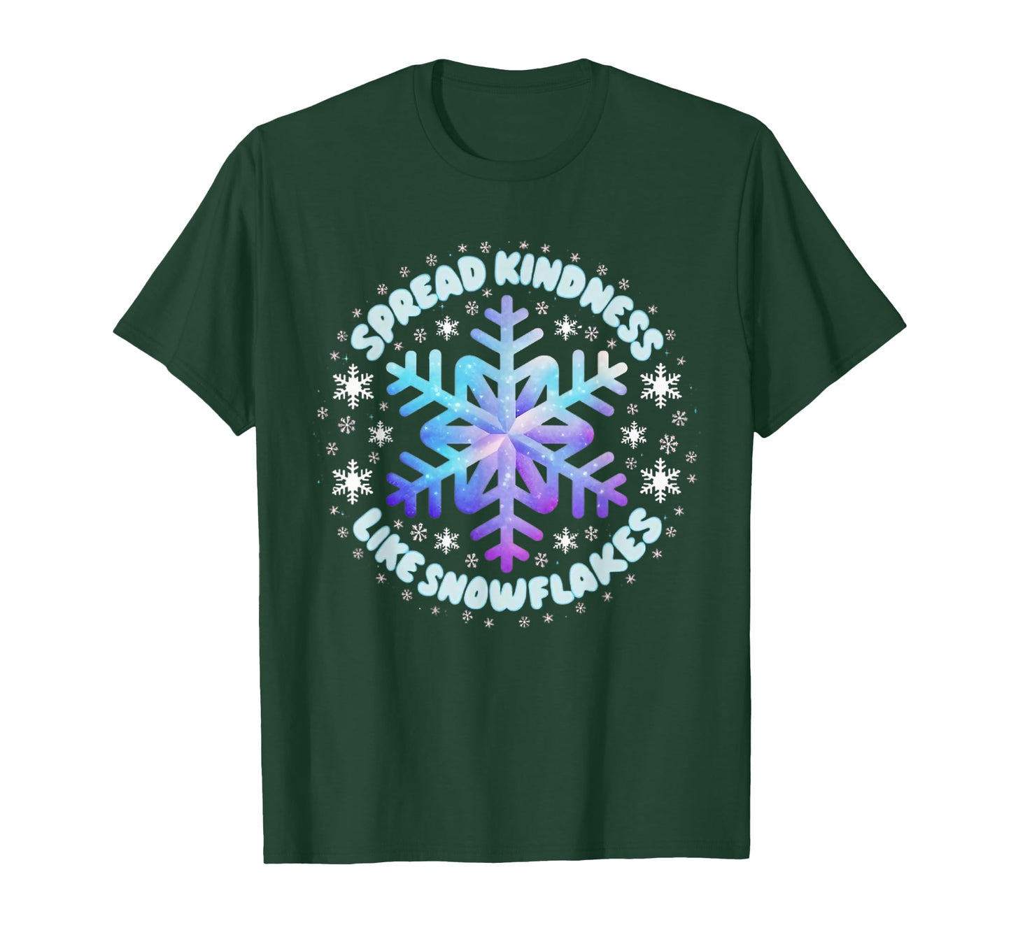 Spread Kindness Like Snowflakes Christmas Teacher Unity Day T-Shirt