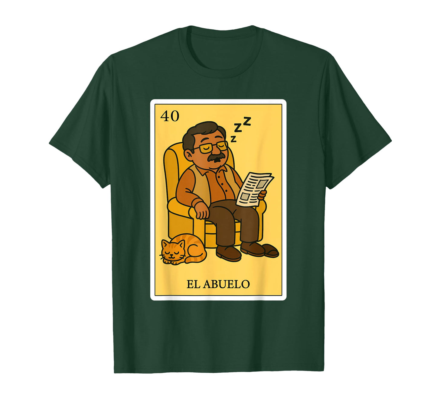 El Abuelo Dormilón | Spanish-Mexican Bingo Gifts for Abuela T-Shirt