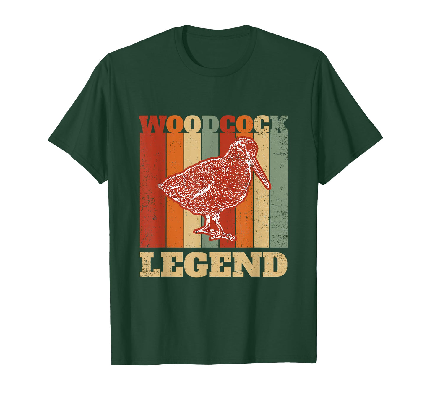 Woodcock Legend Vintage Retro Woodcock Bird Timberdoodle T-Shirt