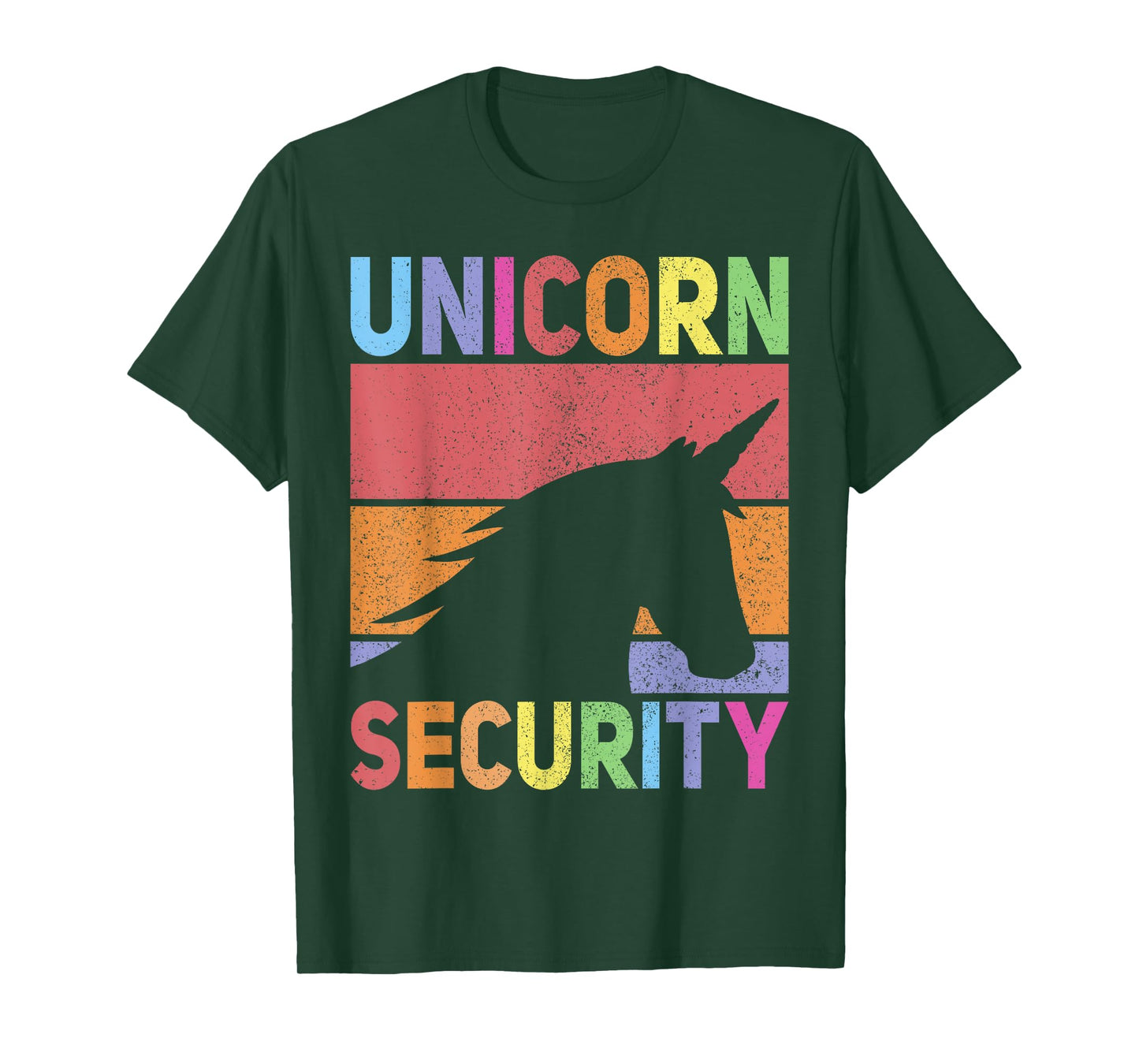 Unicorn Security Retro Unicorn Costume Men Women Unicorn T-Shirt