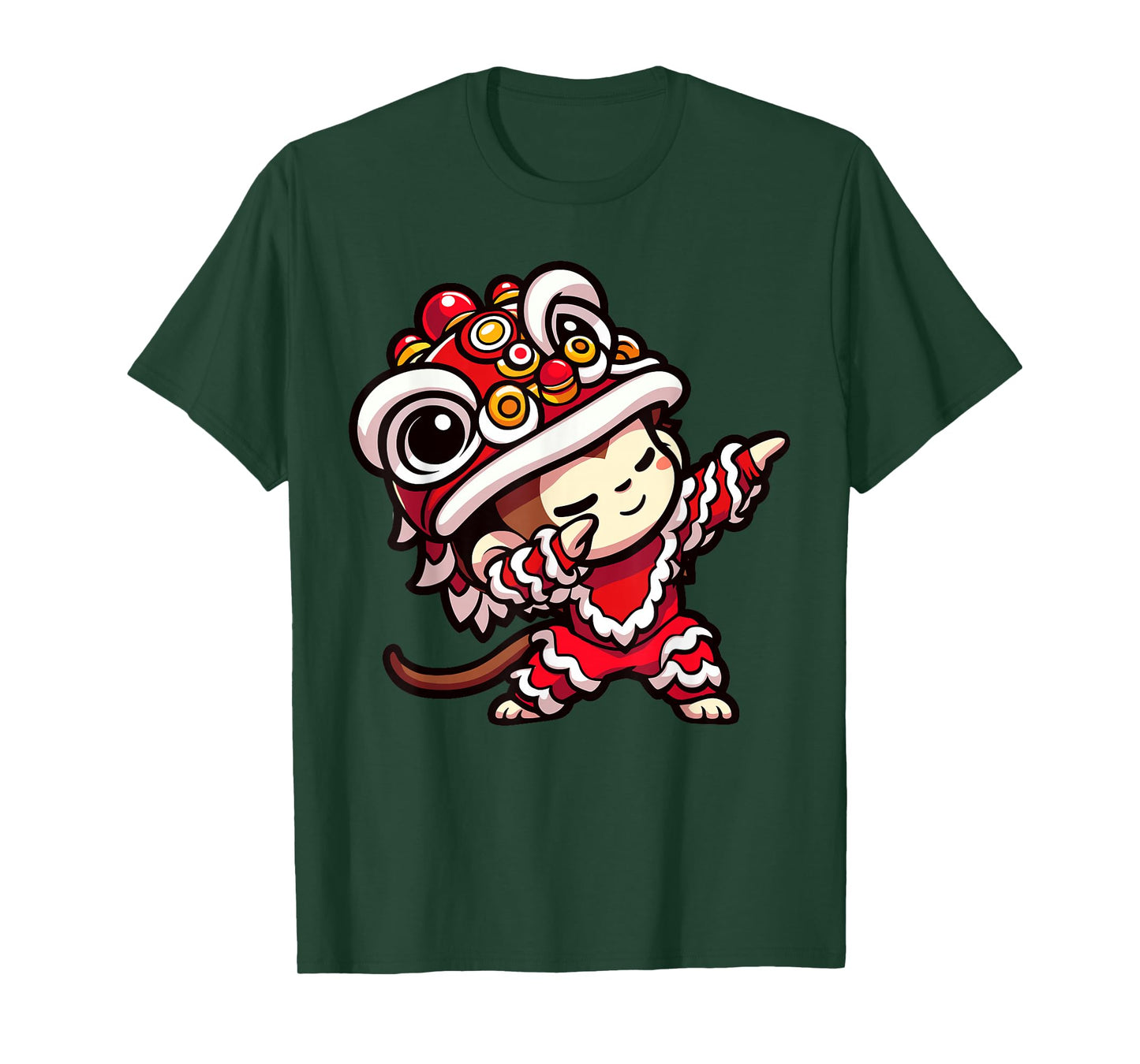 Chinese Lunar New Year 2025 - Dabbing Monkey Lion Dance T-Shirt