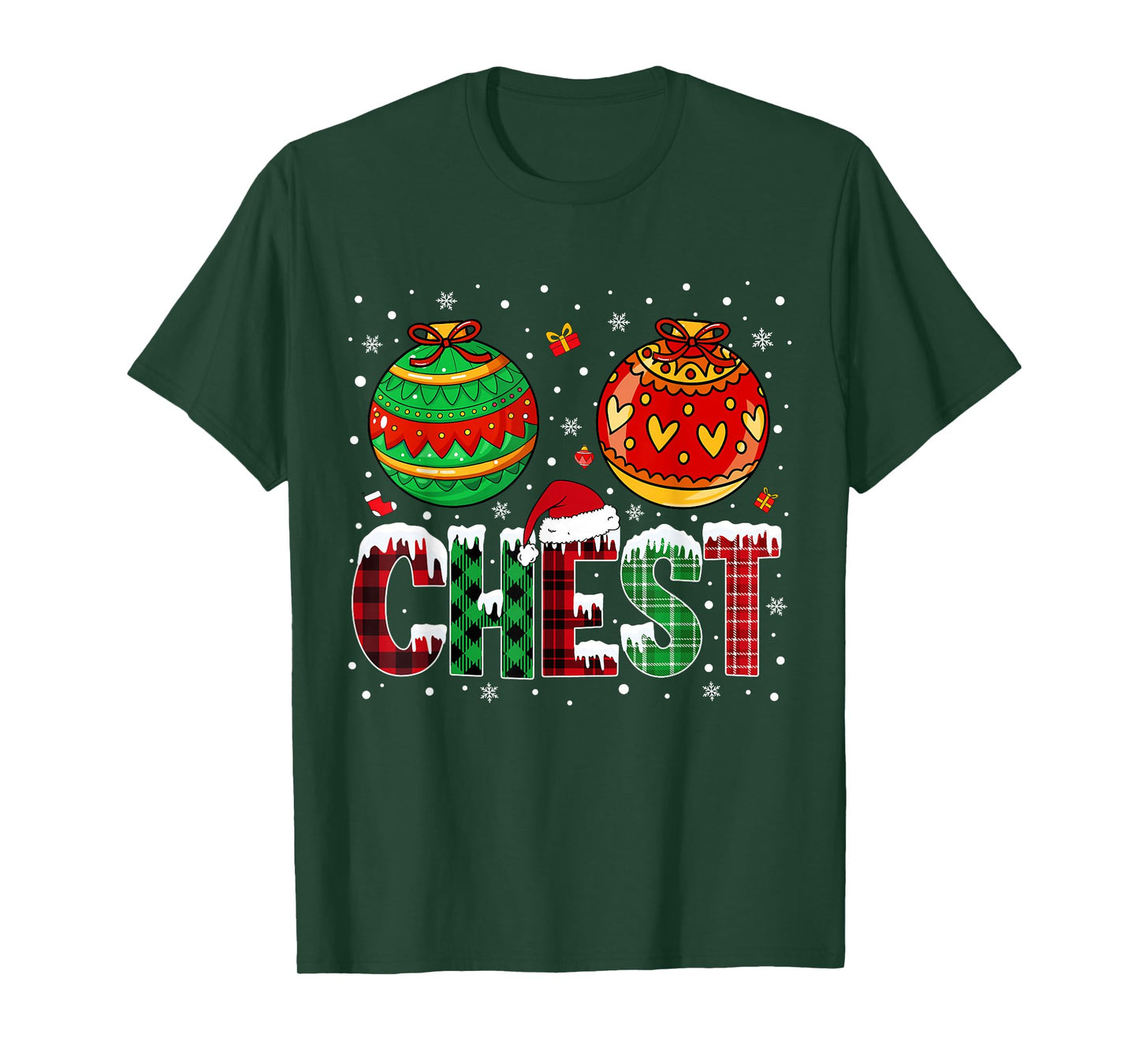 Chestnuts Matching Family Funny Chest Nuts Christmas Couples T-Shirt