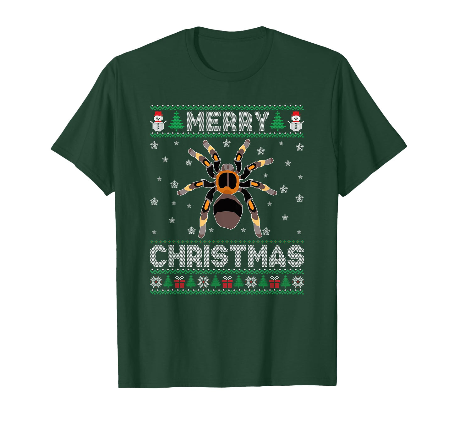 Tarantula Animal Men Women Kids Ugly Christmas Sweater T-Shirt