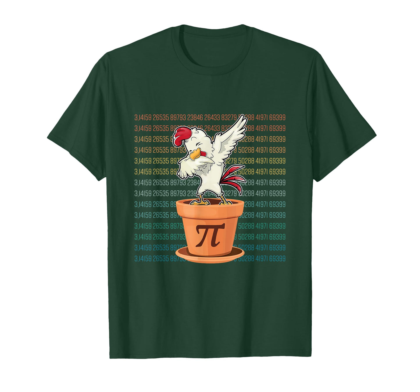 New Chicken Pot Pi Day Pie Math Lover Geek Gift 3.14 T-Shirt