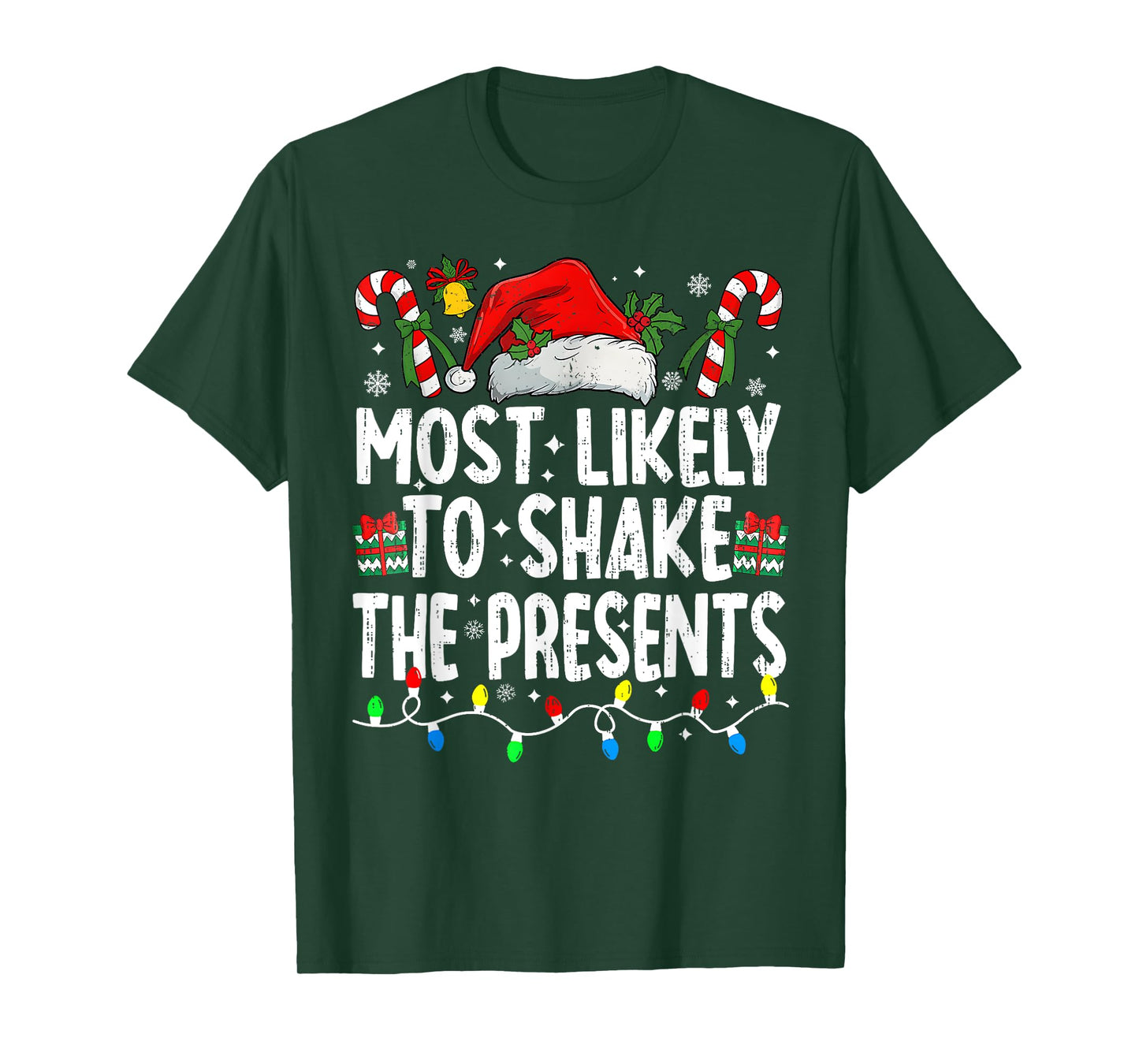 Most Likely To Shake The Presents Family Matching Christmas T-Shirt