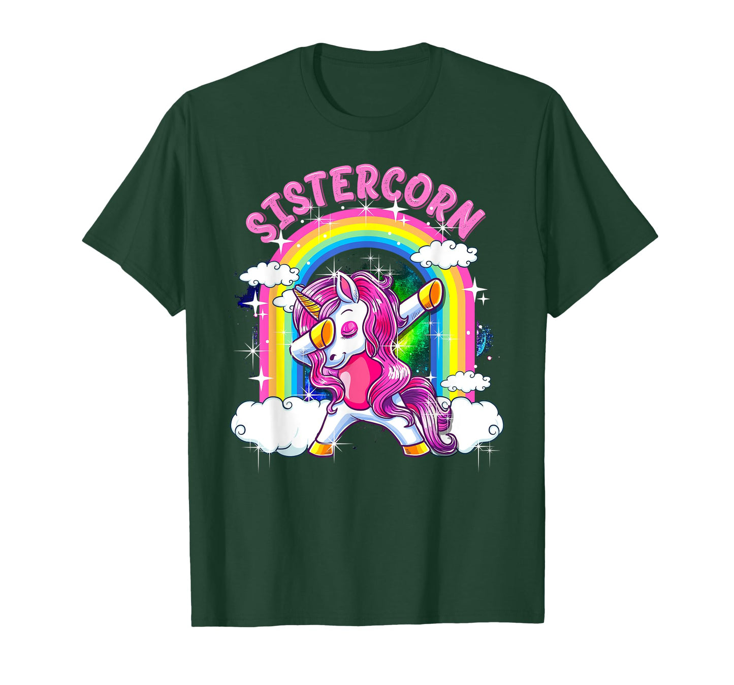 Sistercorn Shirt Dabbing Unicorn Cute Sister Gifts T-Shirt