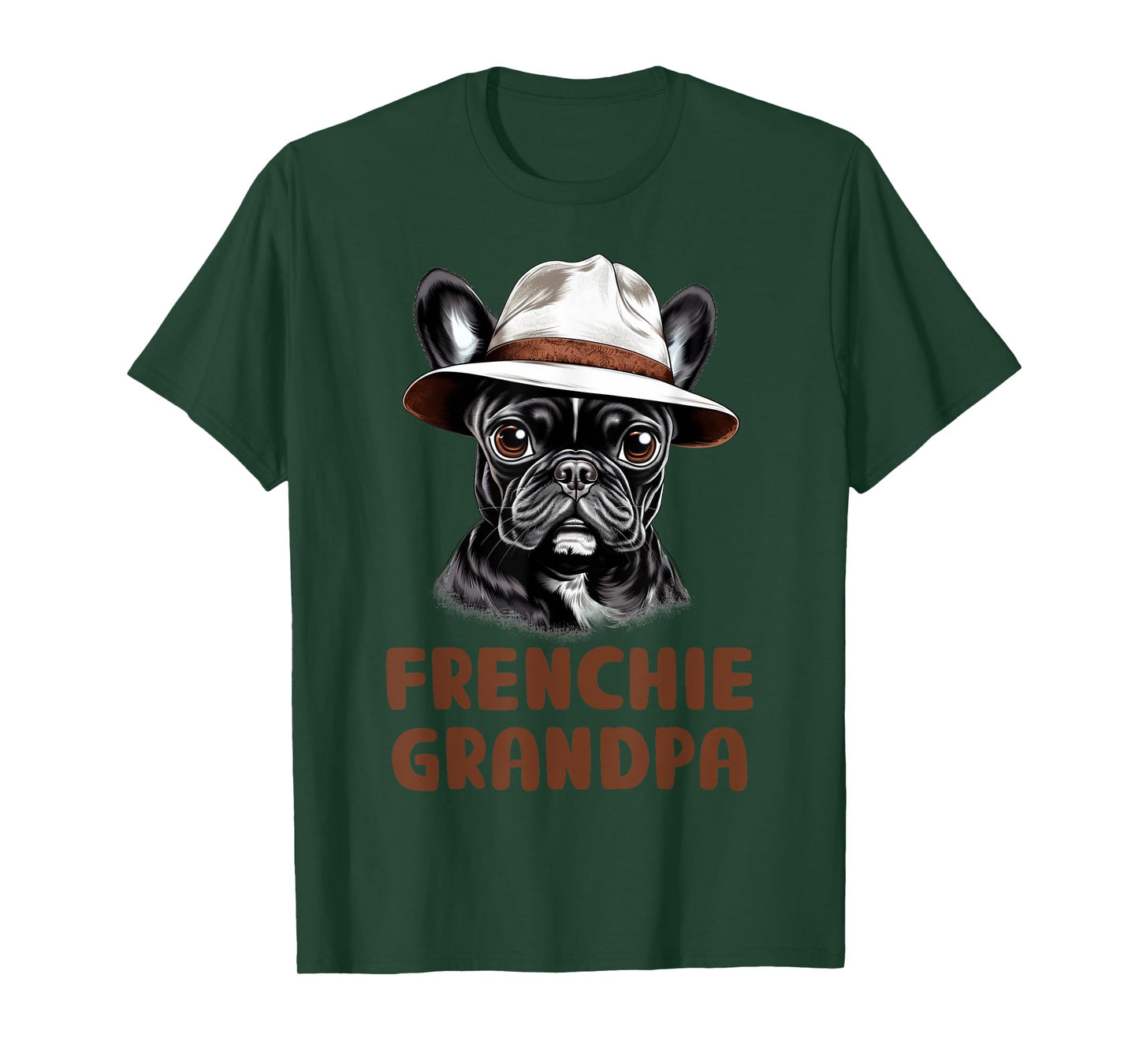 Frenchie Grandpa Dog Lover Gift Funny French Bulldog Owner T-Shirt