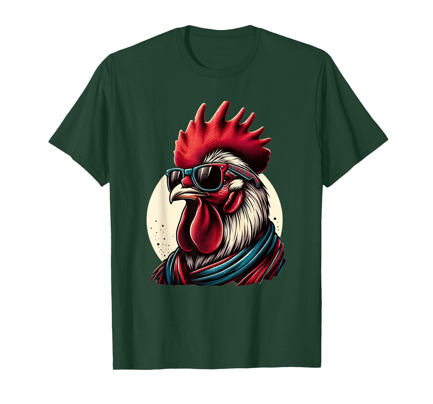Rooster Wearing Sunglasses Retro chicken kids T-Shirt