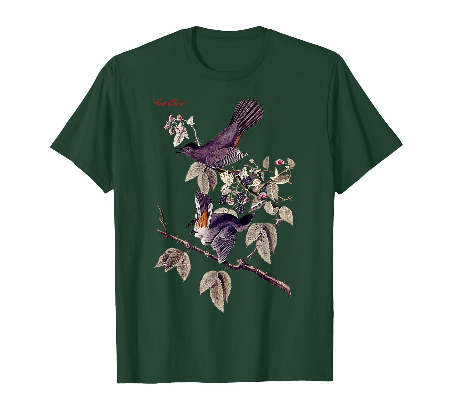 Audubon Cat Bird North American Birds Education Nature T-Shirt