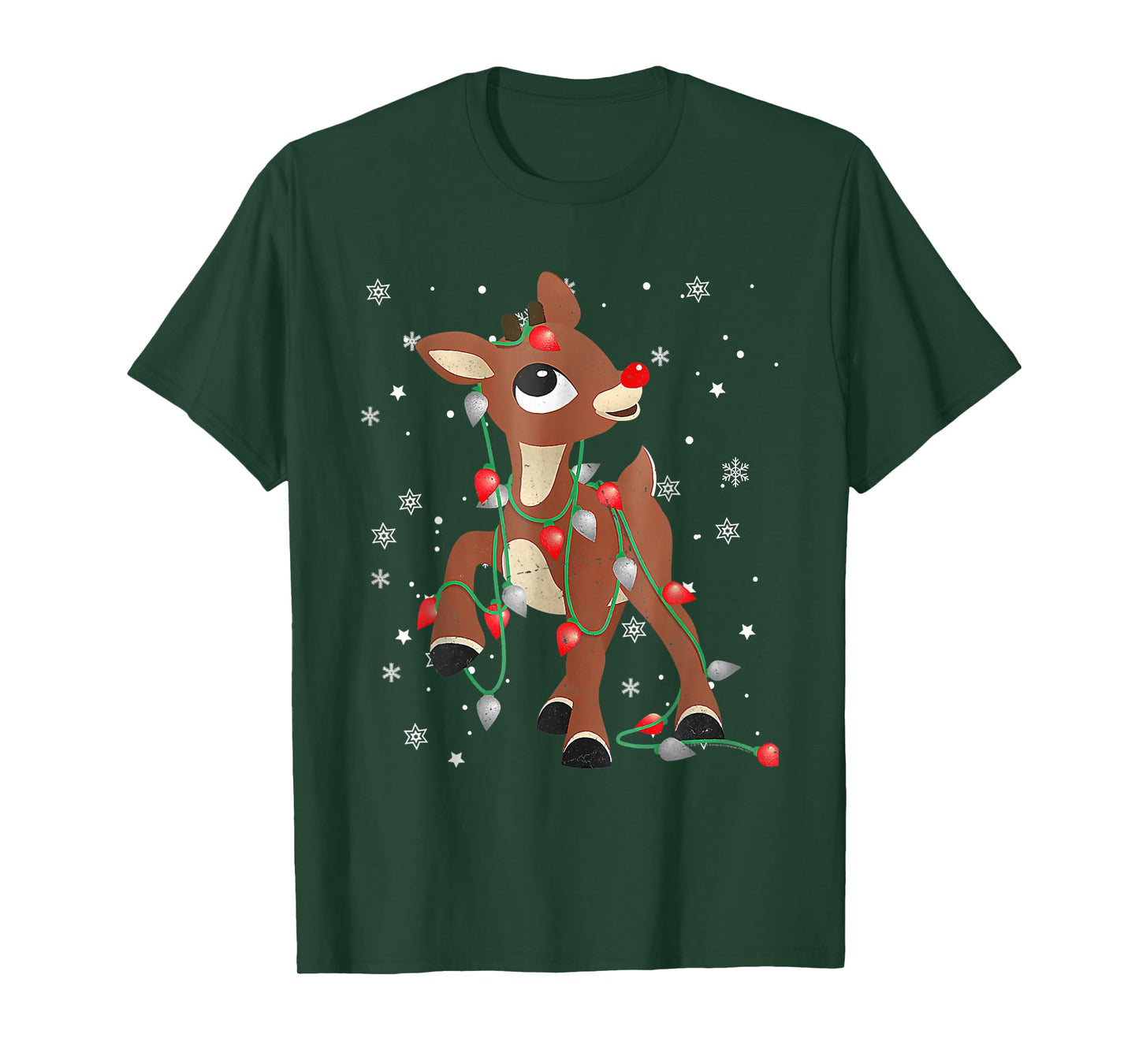 Rudolph The Red Nose Reindeer For Kids And Christmas Fan T-Shirt