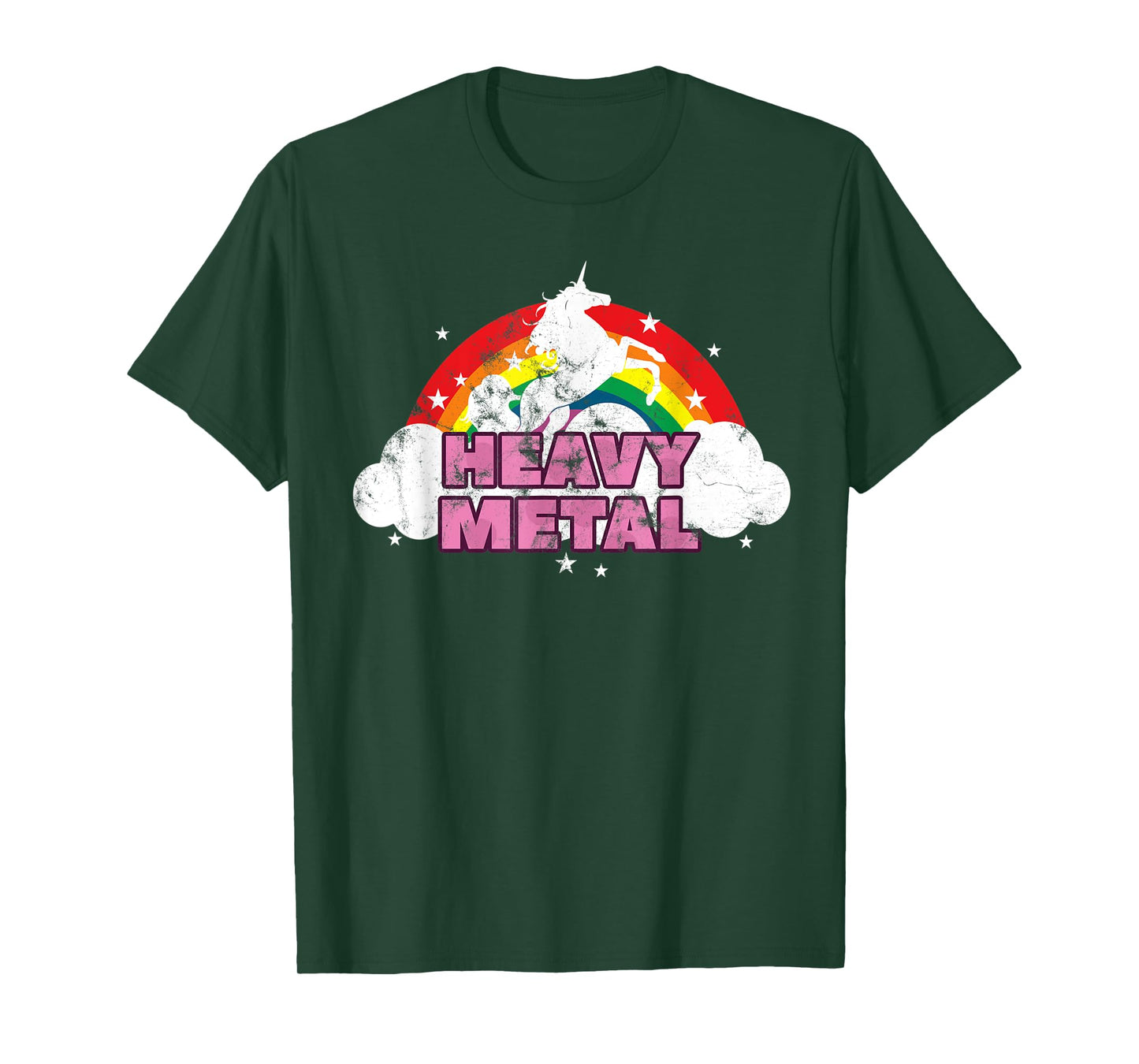 Cute Heavy Metal Unicorn Graphic Men Woman Kids T-Shirt