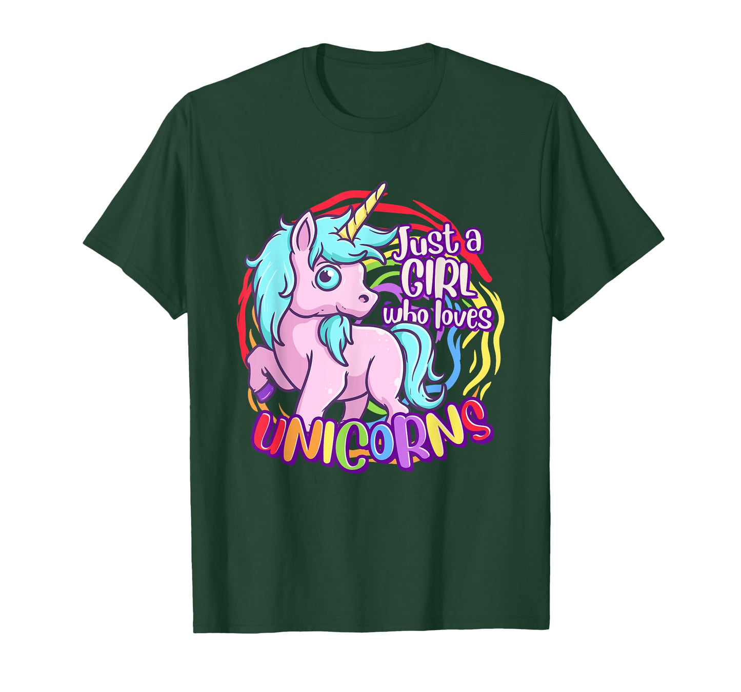 Cute Unicorn Just A Girl Who Loves Unicorn T-Shirt