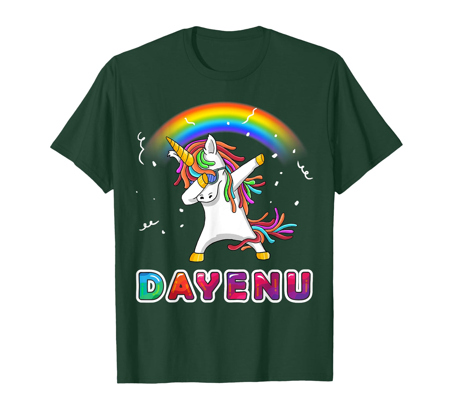 Unicorn Dayenu Passover Shirt for Kids Boys Girls T-Shirt