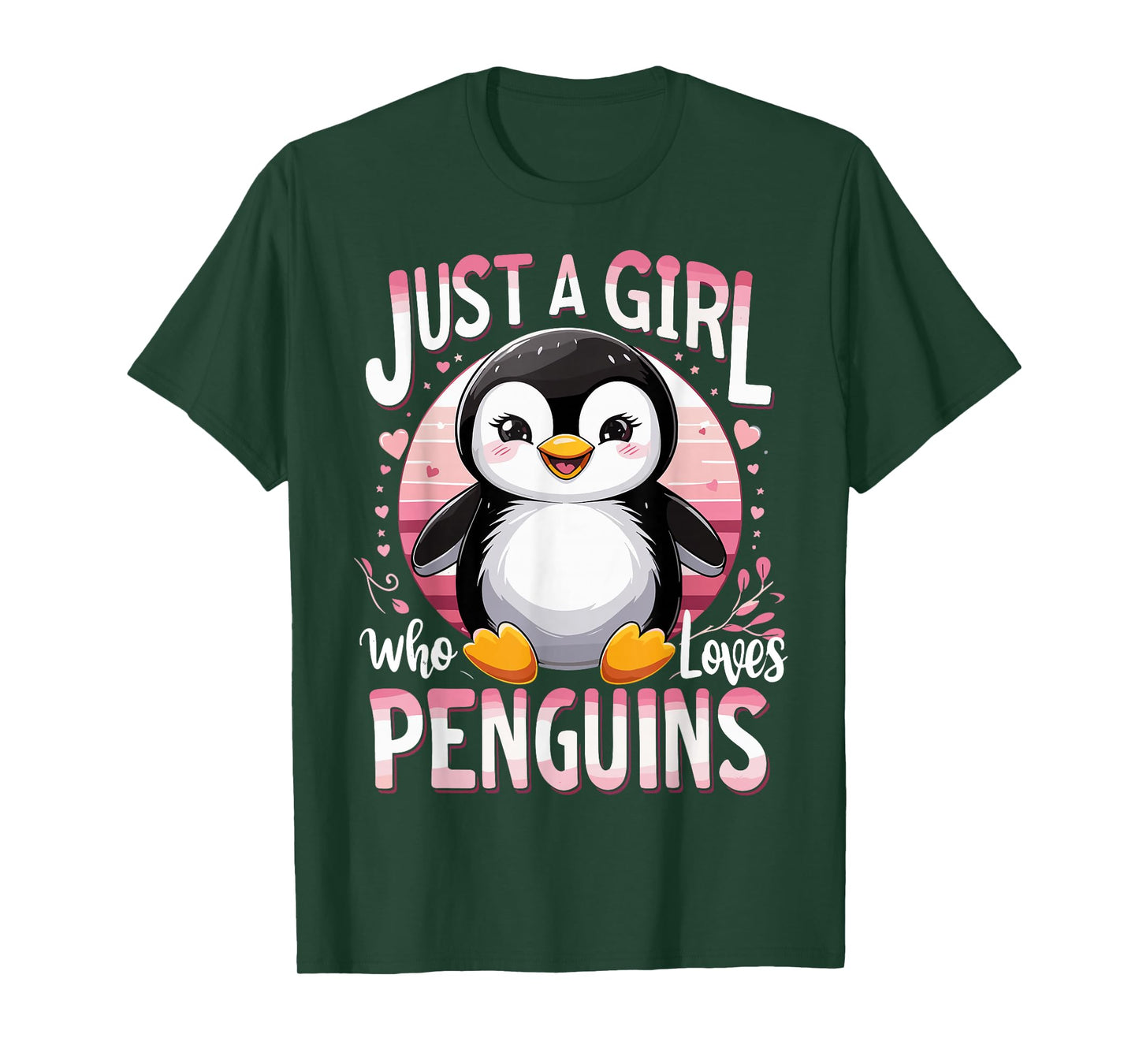 Funny Penguins Animal Just A Girl Who Loves Penguin T-Shirt