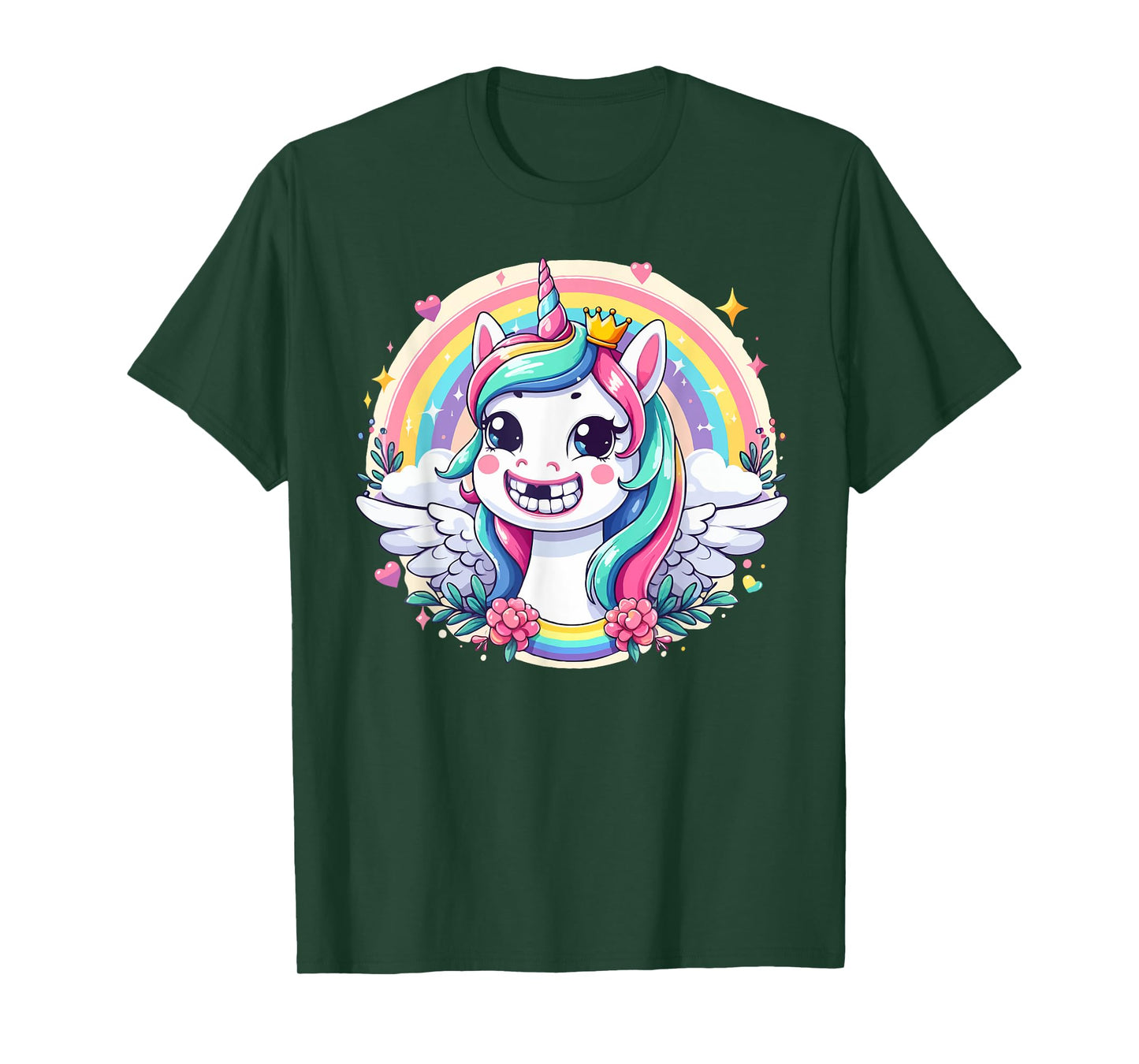 I Lost My First Tooth Teeth Out Cute Unicorn T-Shirt
