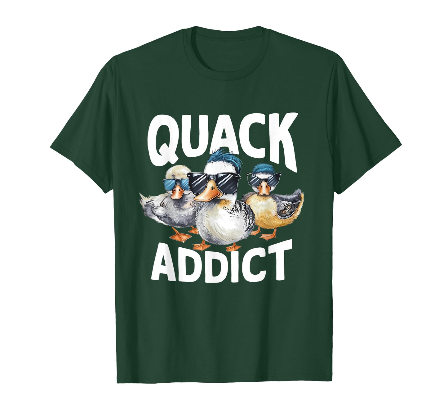 Quack Addict Funny Mallard Duck Lover T-Shirt