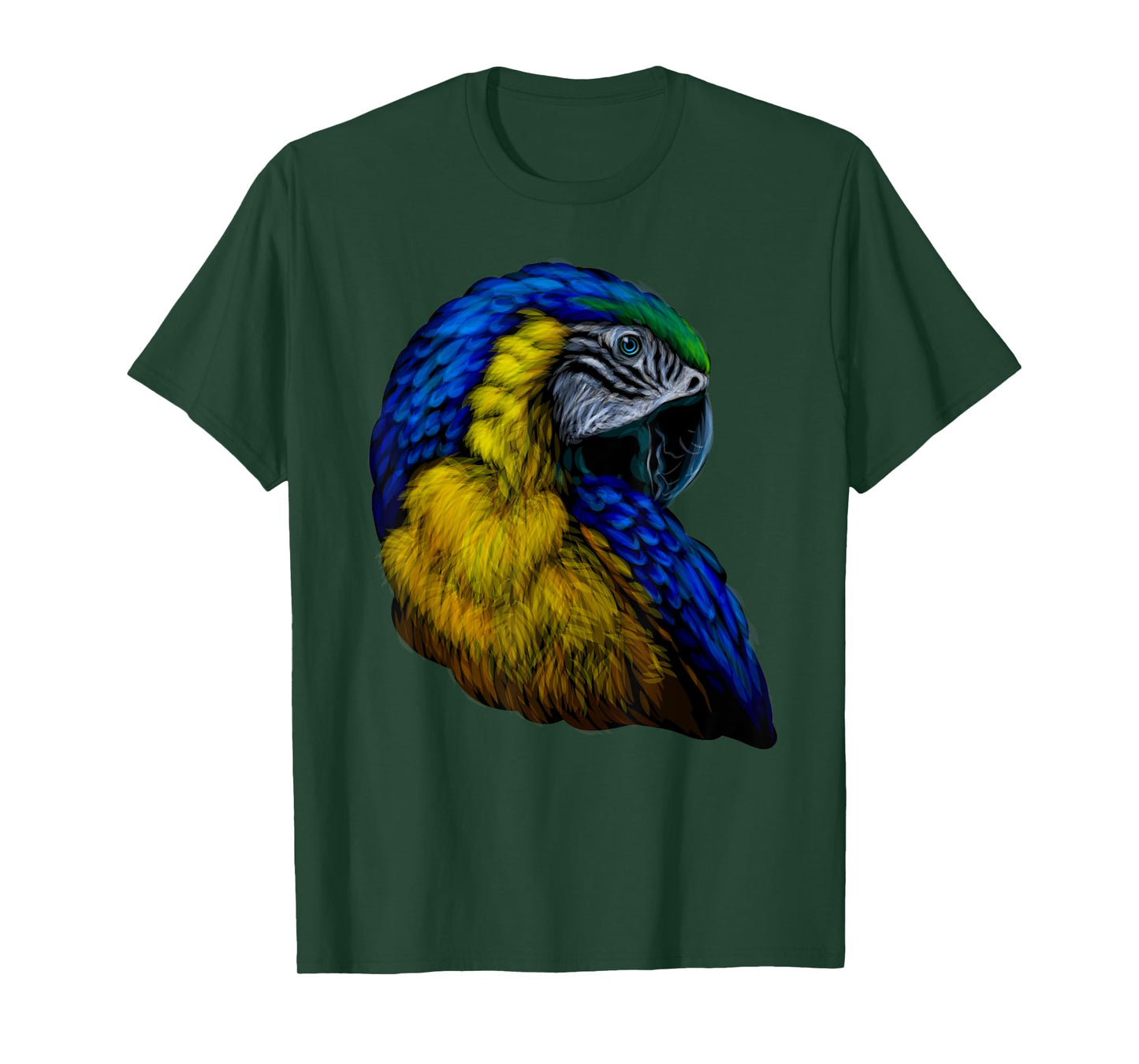 colorful scarlet Macaw parrot bird Hand drew for lovers Art T-Shirt