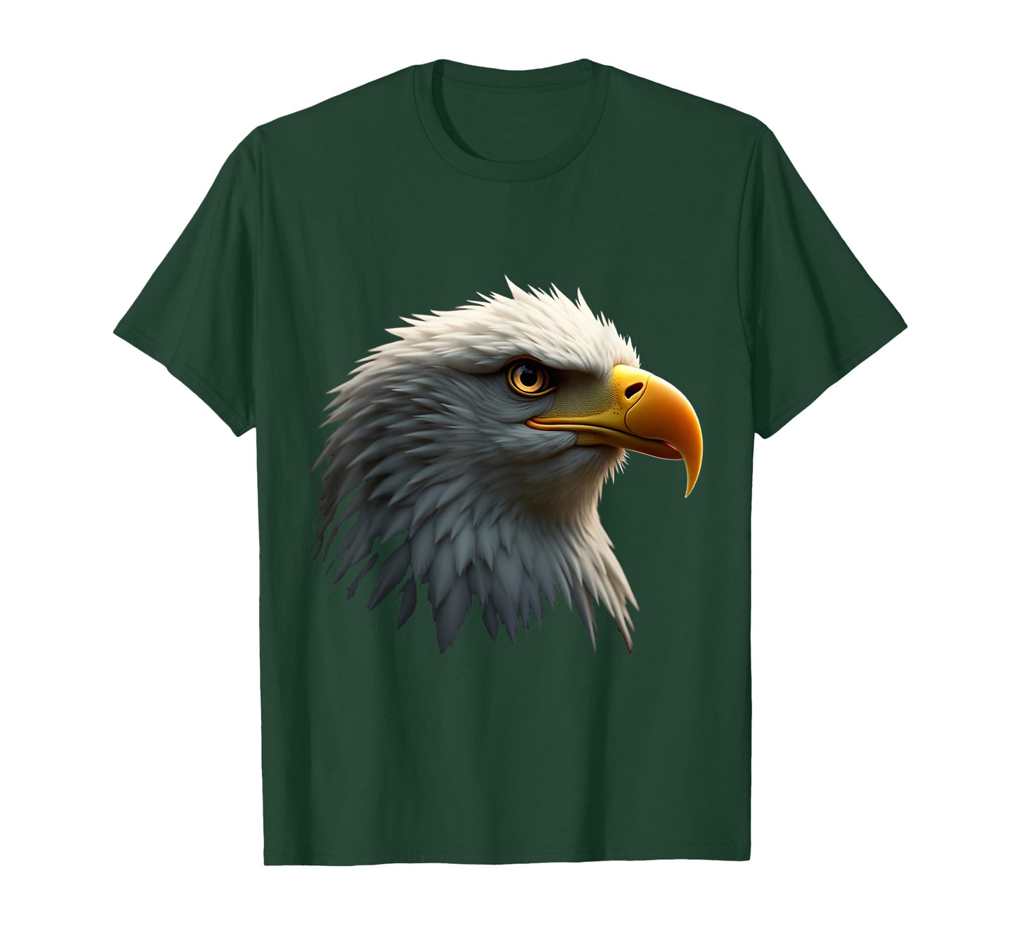 Bald Eagle Head Wild American Bird Art T-Shirt