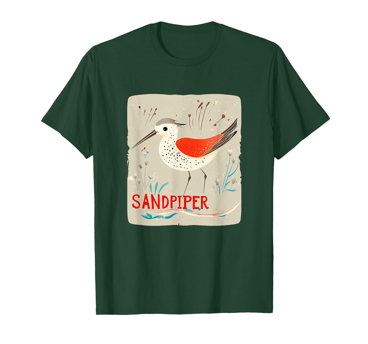 Admire the Elegance of the Sandpiper Bird for Boys and Girls T-Shirt