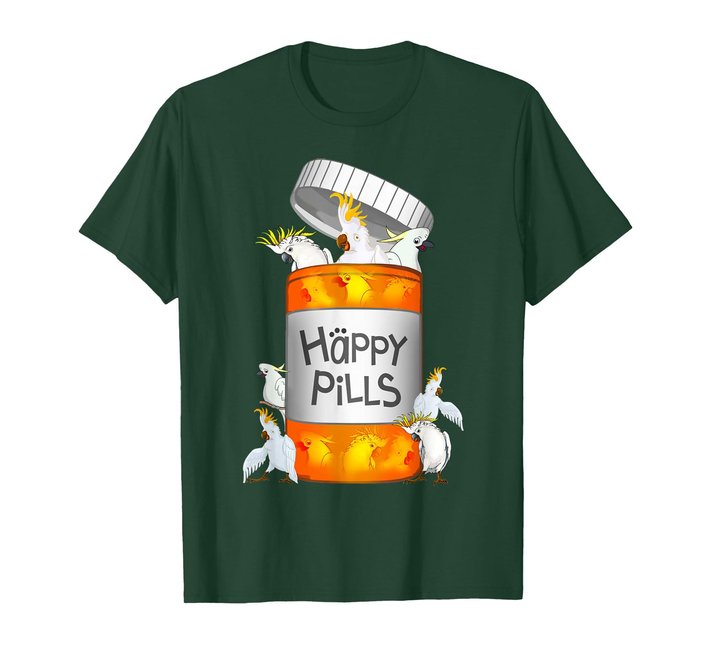 Cockatoo Happy Pills T-shirt