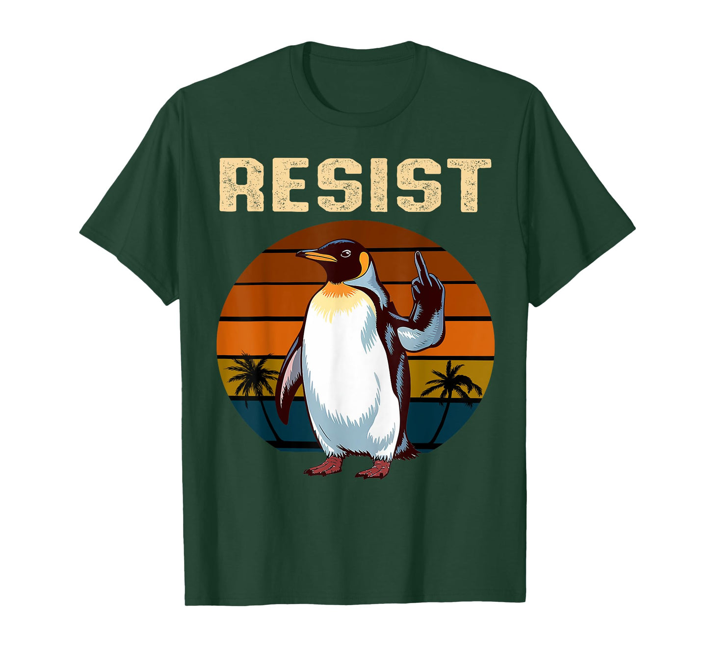 Penguin Flippers Up Resist Funny Penguins Against Trump T-Shirt