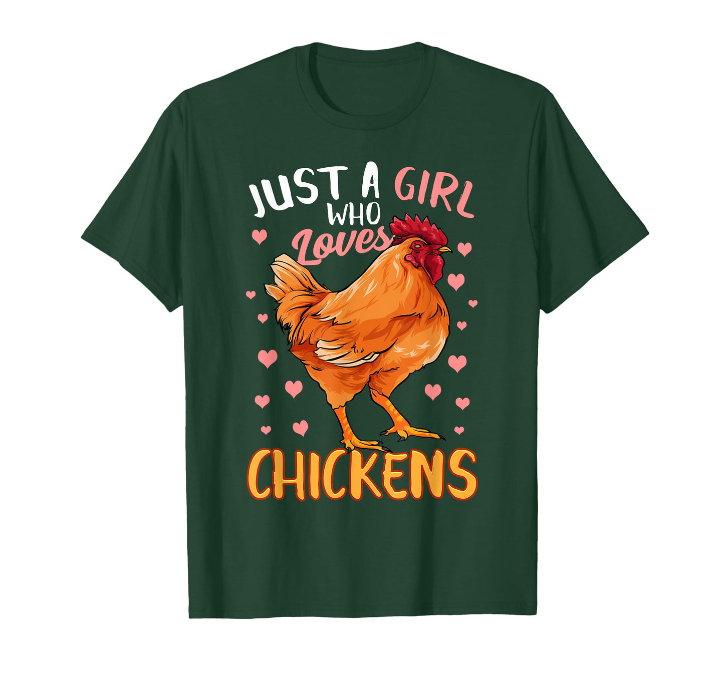 Just A Girl Who Loves Chickens Shirt Chicken Shirt For Girls T-Shirt