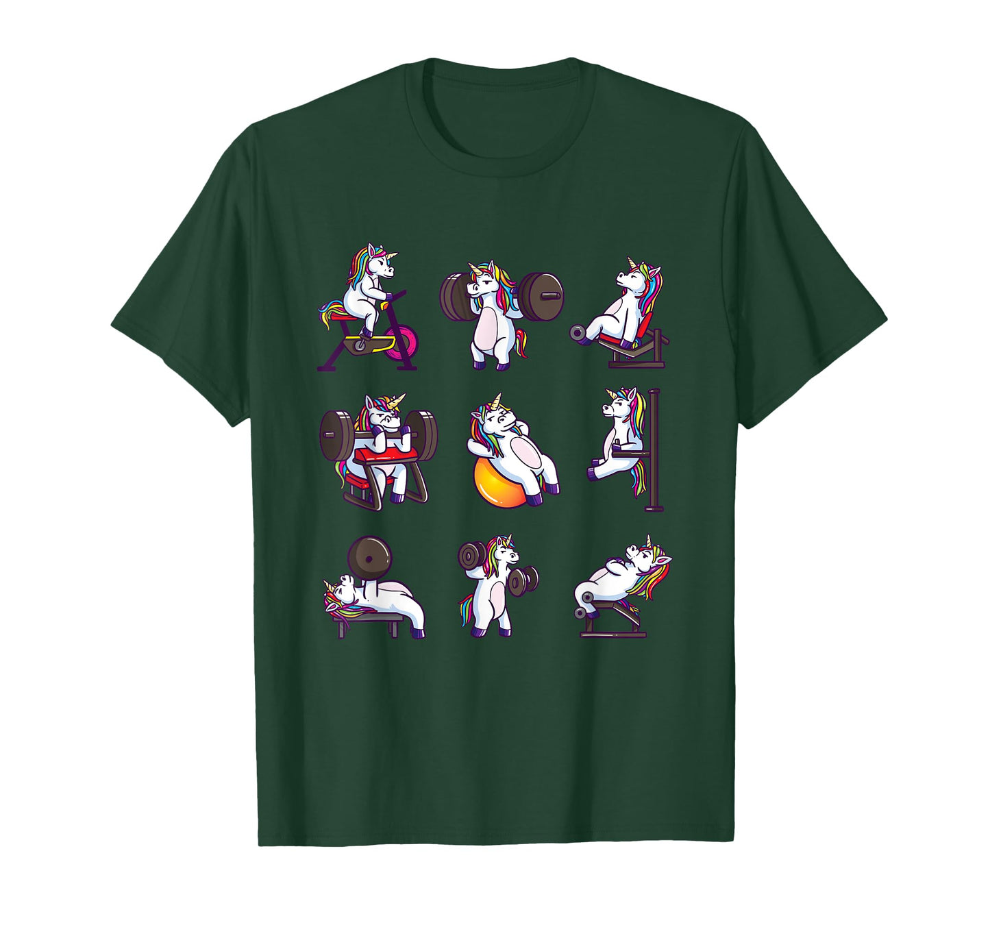 Unicorn Weightlifting Powerlifting Gym Workout Girls Gift T-Shirt