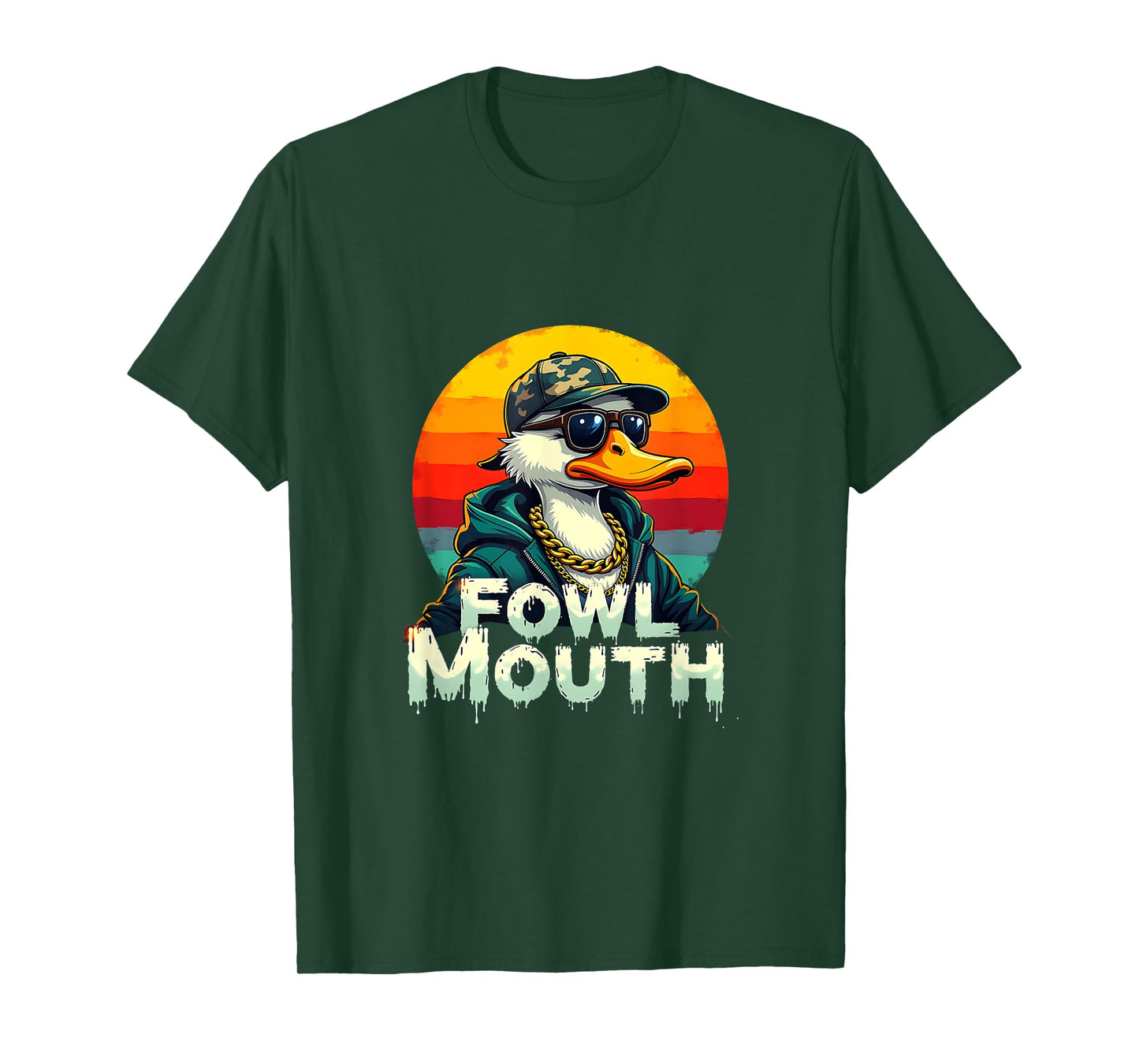 Funny Duck Hunter Fowl Mouth Duck Hunting Goose Hunt T-Shirt