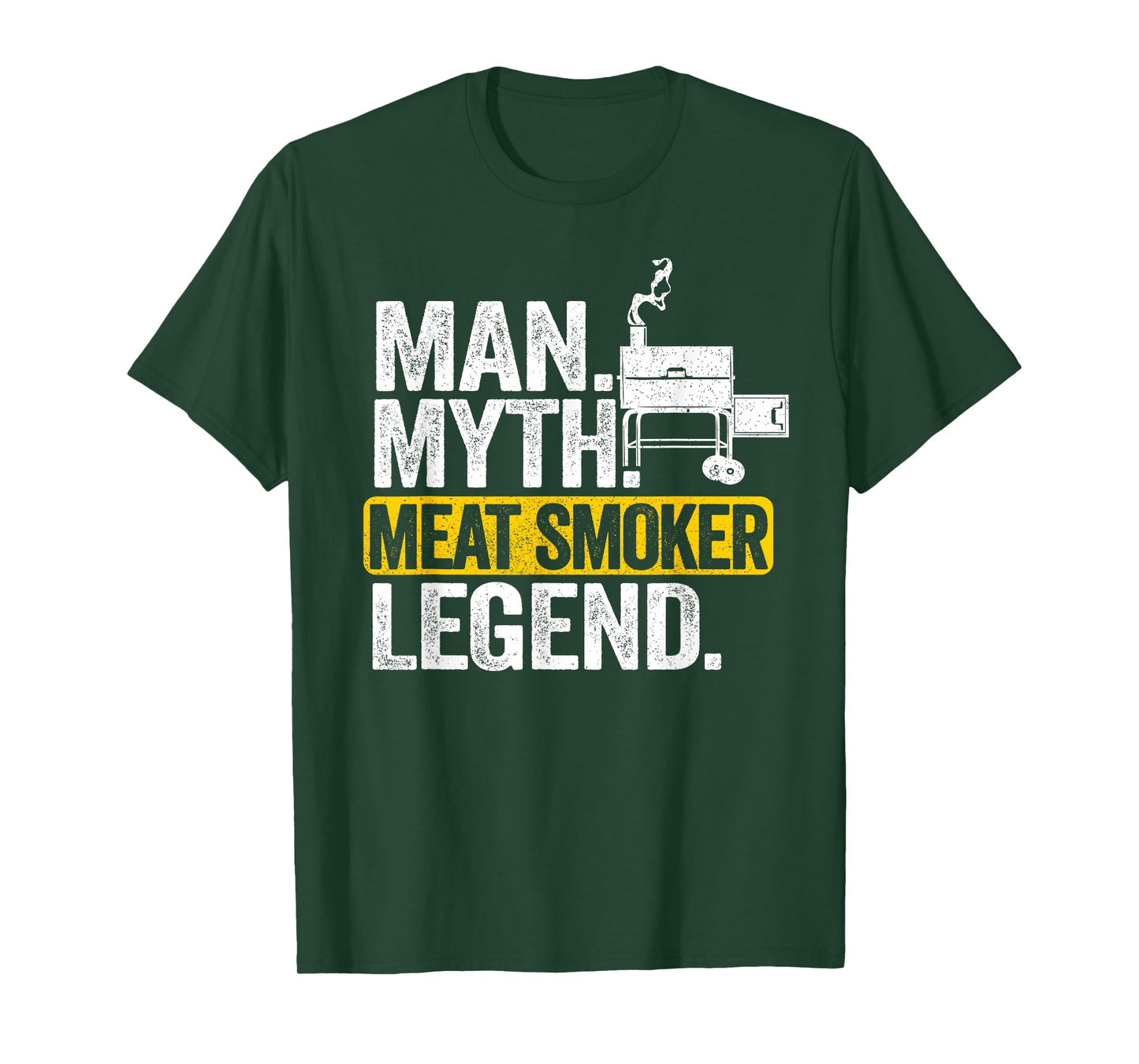 Man Myth Meat Smoker Legend Dad Grillfather BBQ Meat Smoking T-Shirt