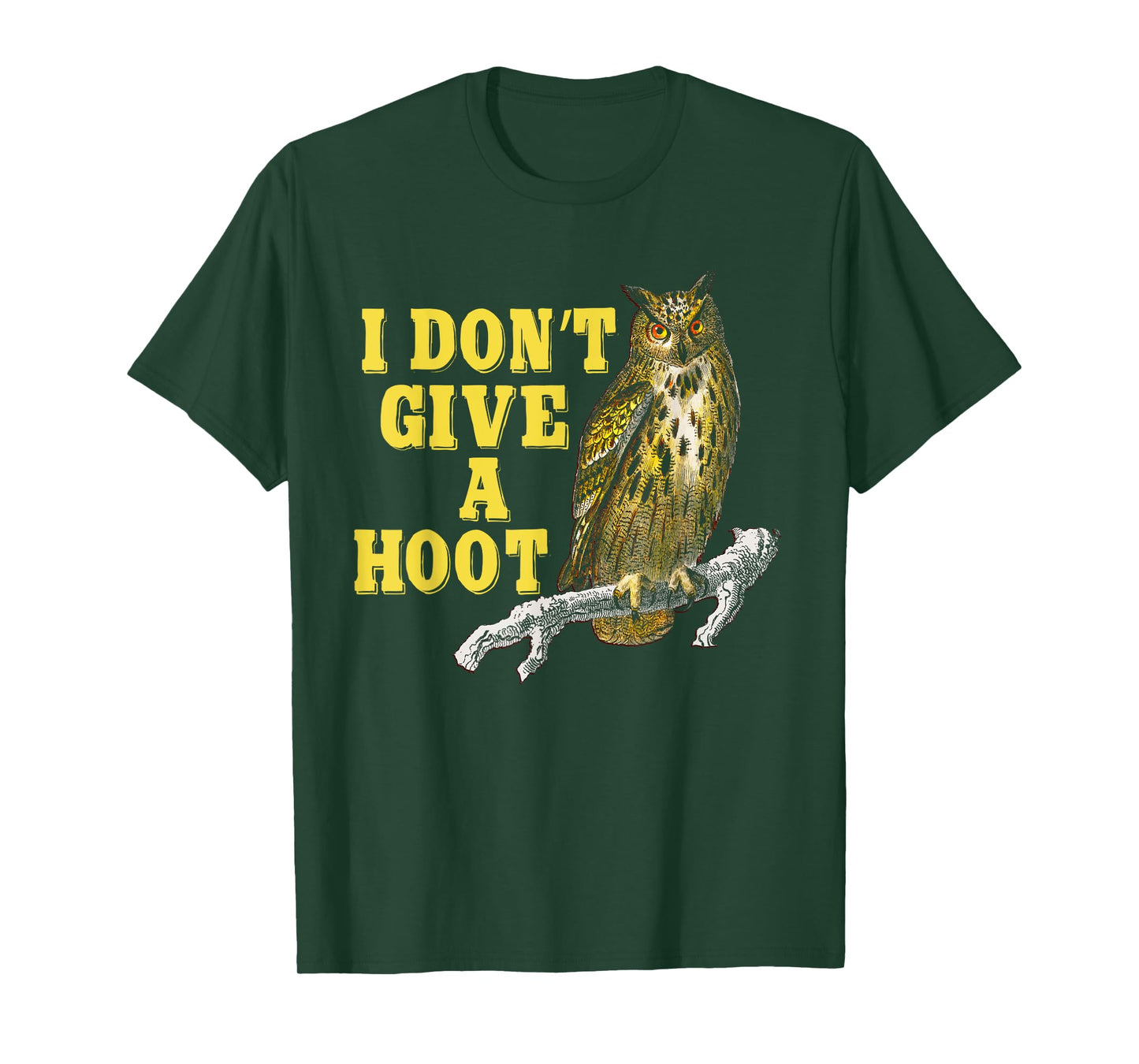 I Don't Give A Hoot Give A Hoot T Shirt Owl Lover Funny Owls T-Shirt