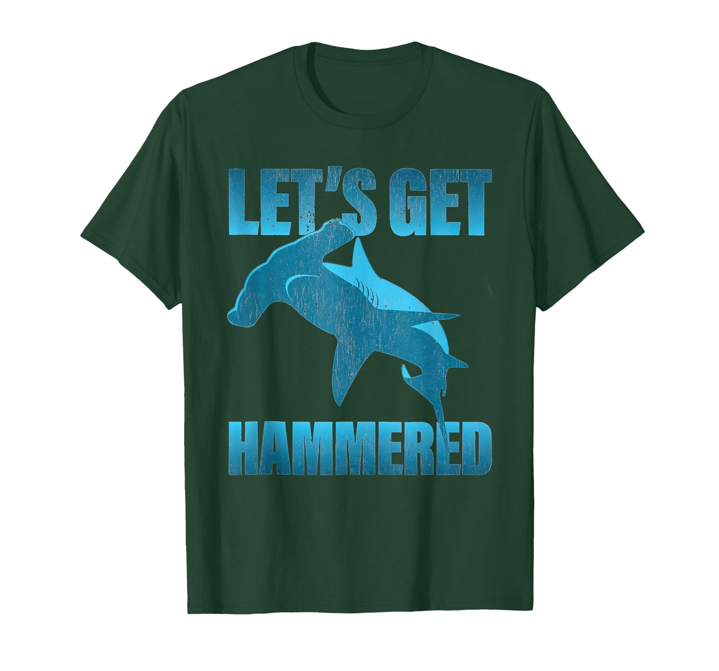 Let's Get Hammered Shark party funny T-Shirt