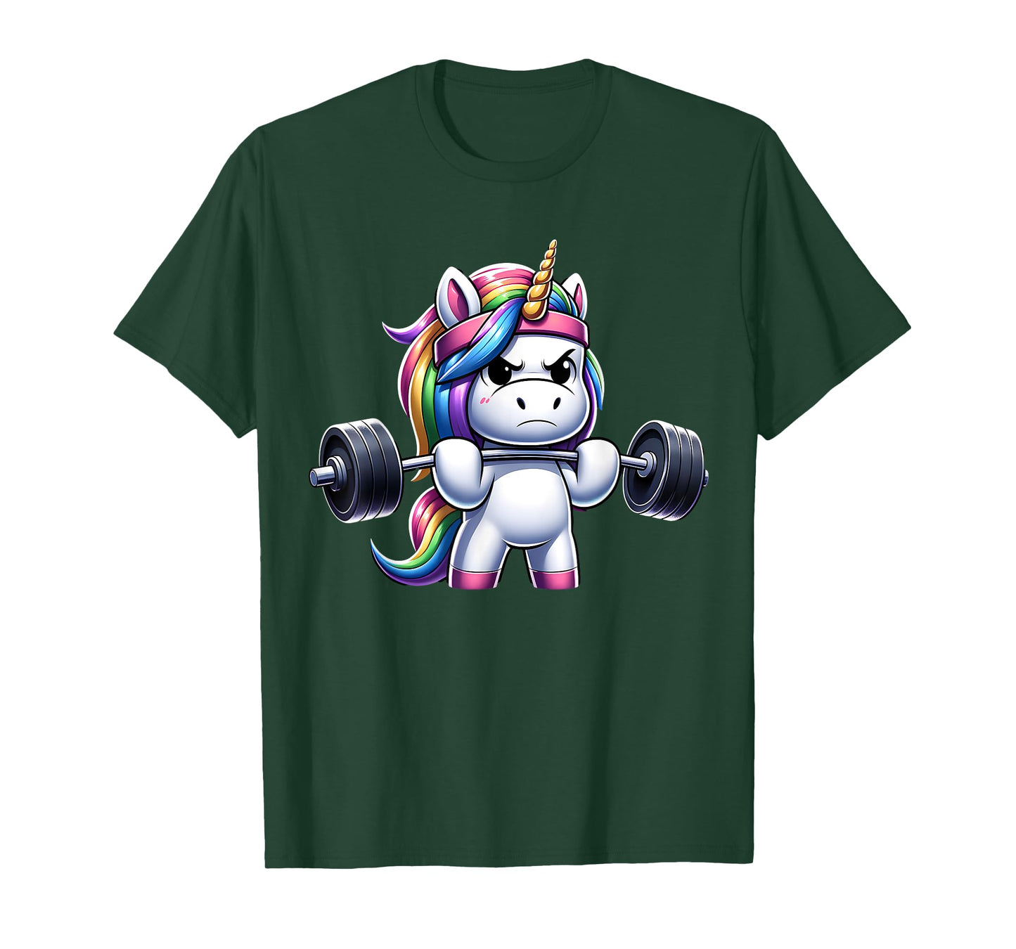 Unicorn Gym Deadlift Fitness Workout Weightlifting T-Shirt