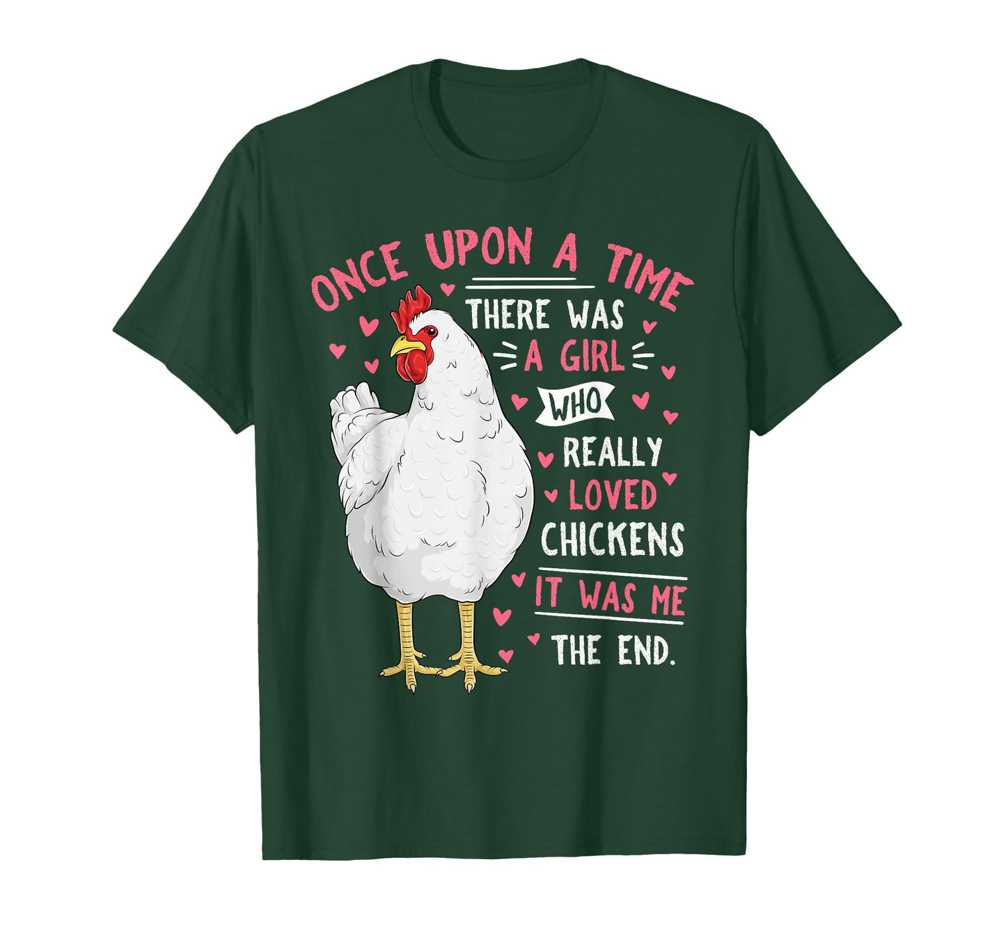 Funny Chicken Lover Women Girls Cute Farm Animal Hen T-Shirt