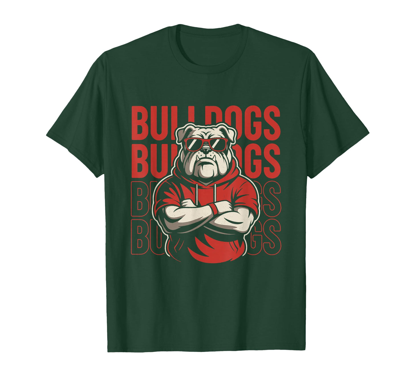 Retro Bulldogs Gift for Men Women Boys Girls Kids T-Shirt